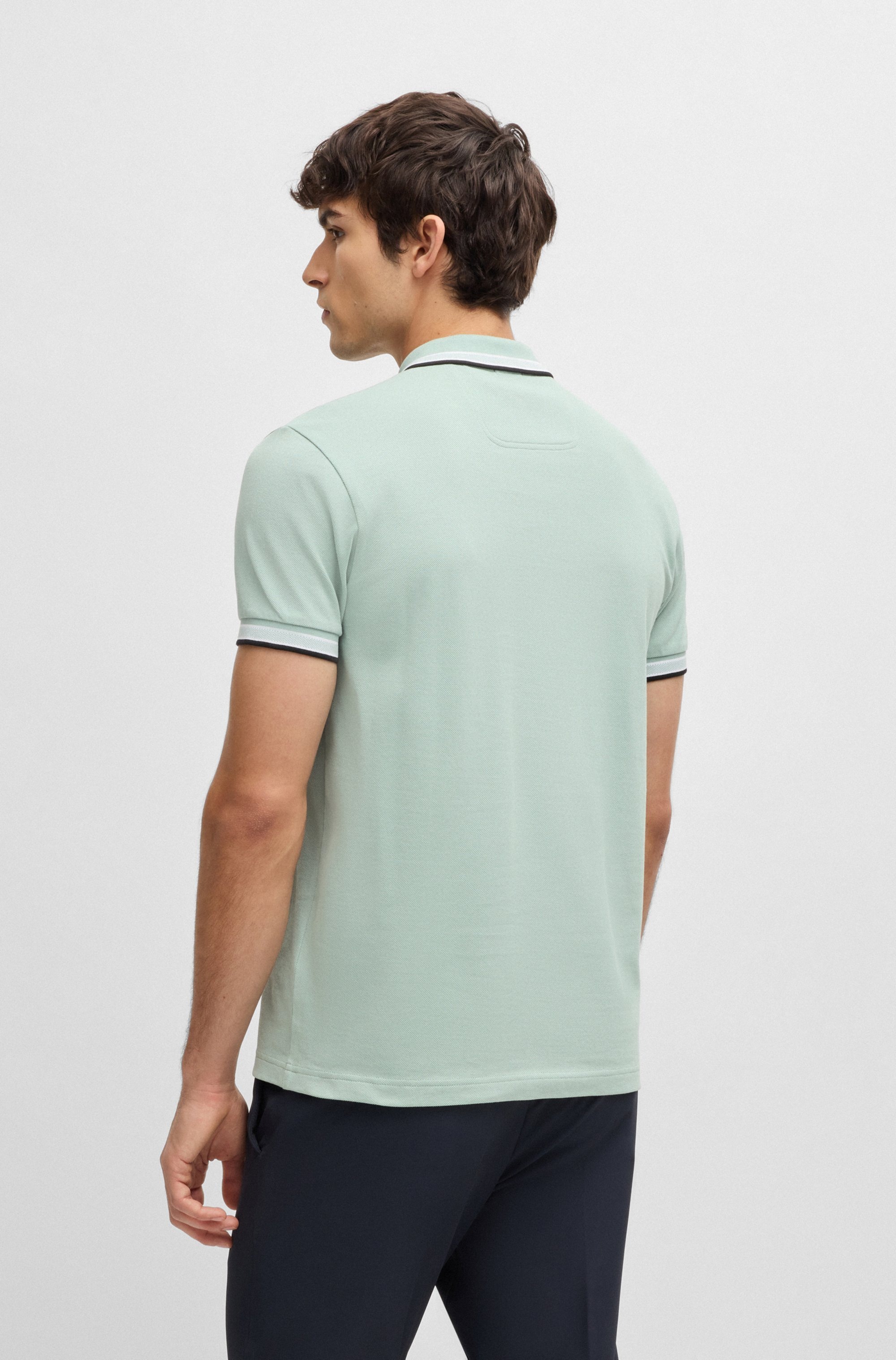 BOSS GREEN Poloshirt "Paddy", mit kontrastfarbenen Streifen am Kragen günstig online kaufen