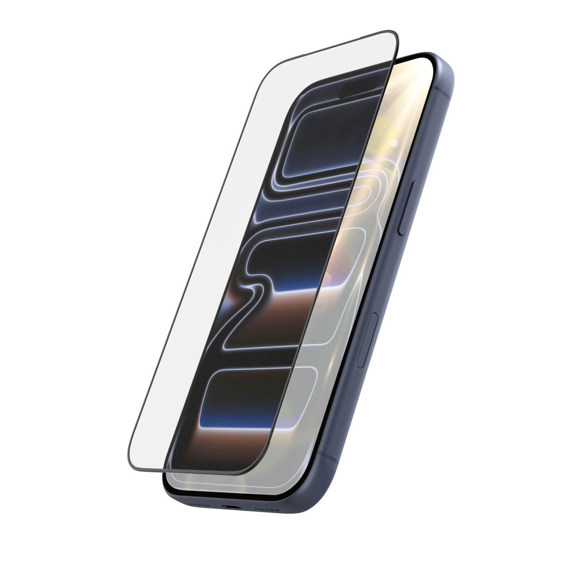 Hama Displayschutzglas »Displayschutzglasfür iPhone 17 Pro 18 Pro mit Antireflexion« 10H-Härte, D3O-Material, Antireflexion, Fullscreen-Vollabdeckung