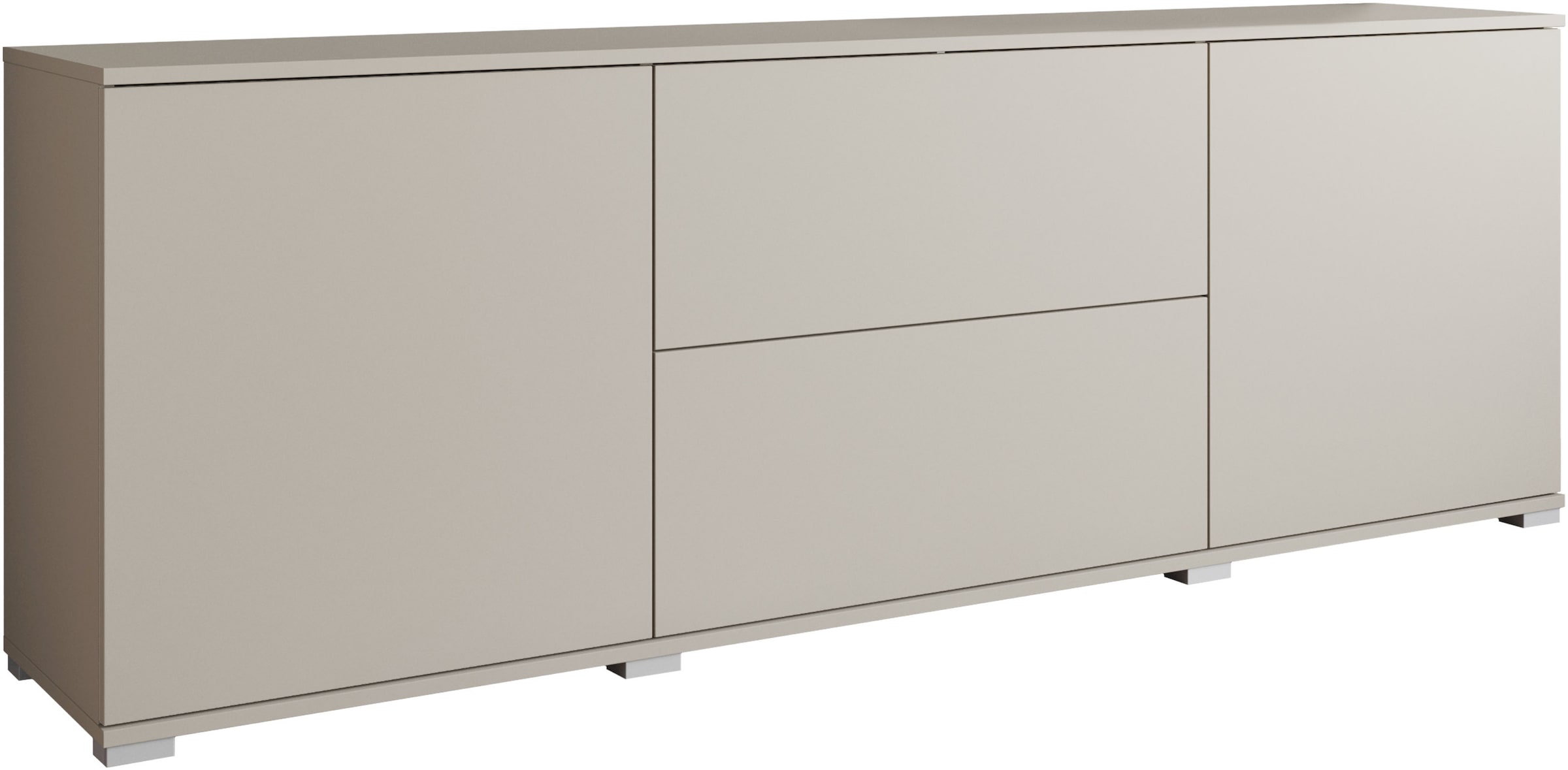 INOSIGN Lowboard »Kenia«, (1 St.), 2 Türen, 2 Schubladen, Breite 180 cm, höhenverstellbare Einlegeböden