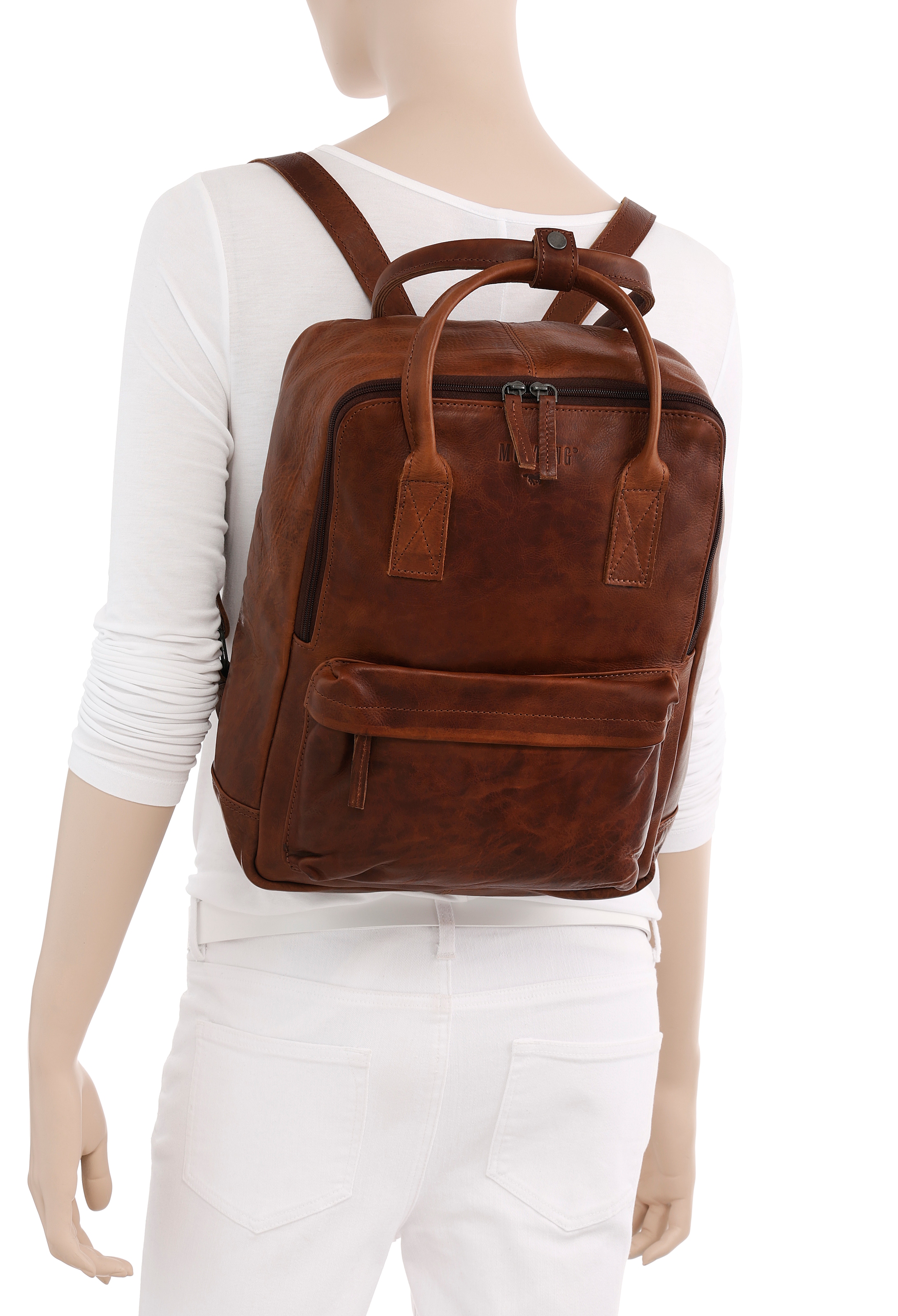 MUSTANG Cityrucksack »Catania Backpack«, mit Reißverschluss-Vortasche  online kaufen | BAUR