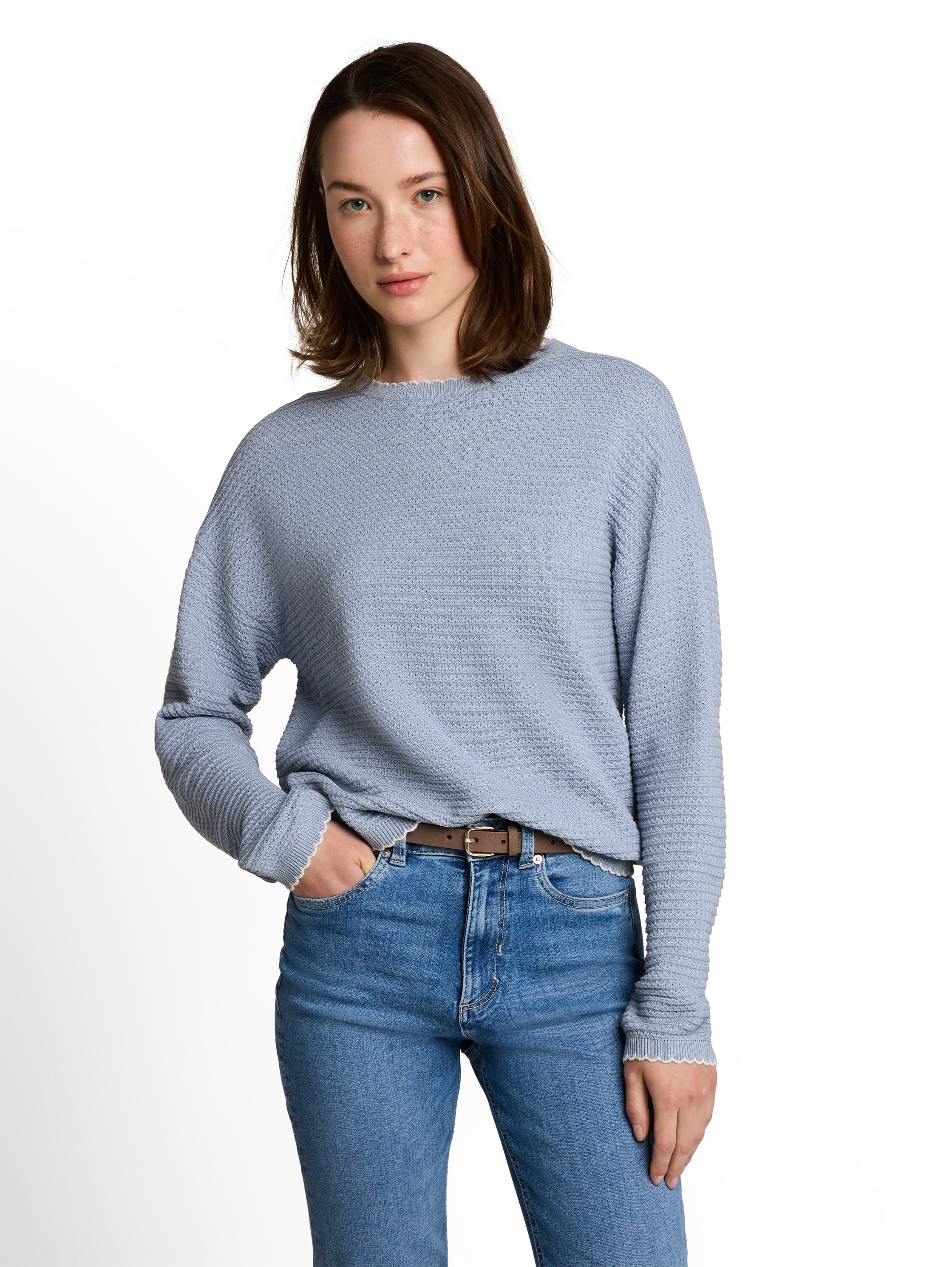 TOM TAILOR Denim V-Ausschnitt-Pullover