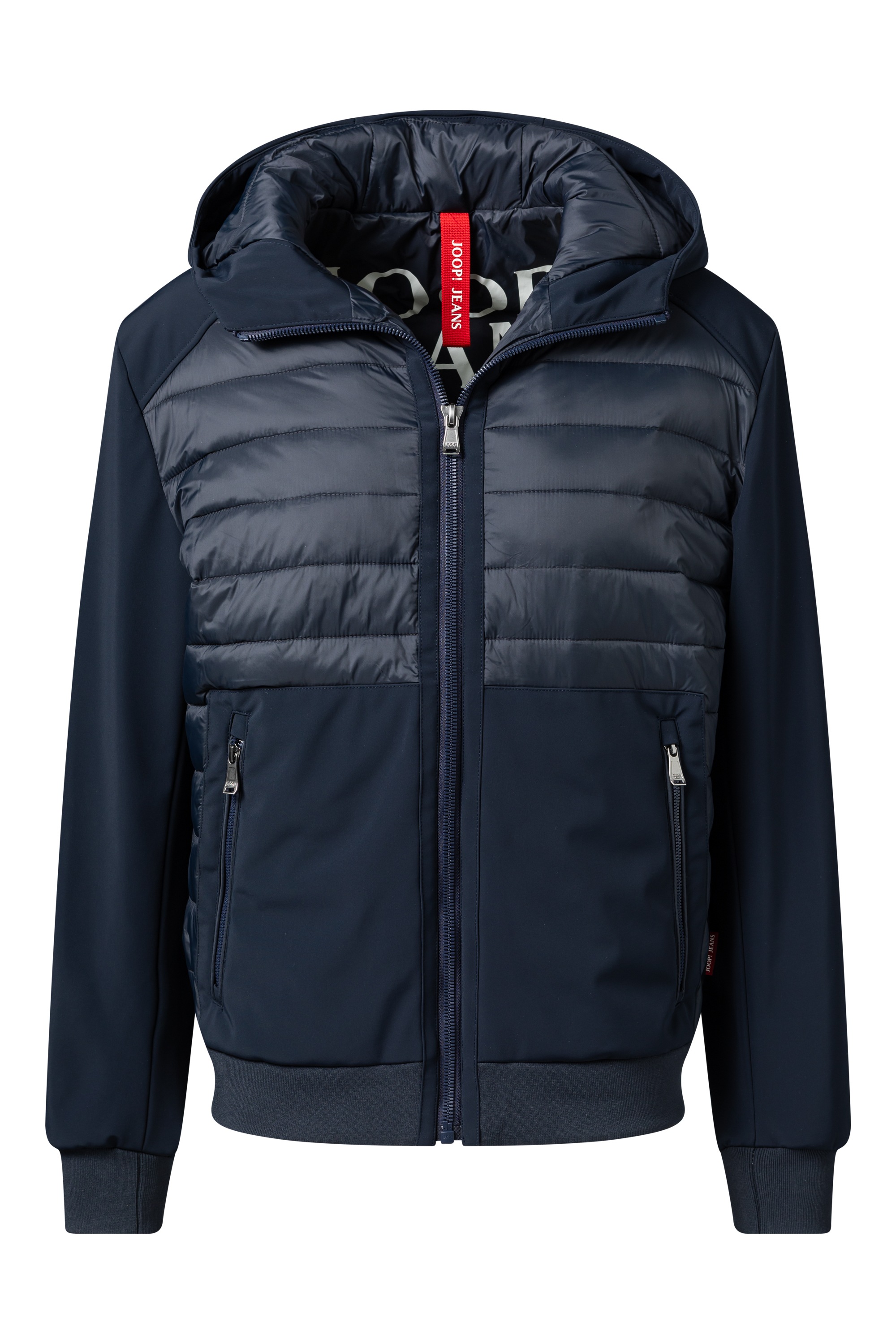 Joop Jeans Kapuzenfleecejacke "Joel", mit Kapuze, aus Materialmix günstig online kaufen