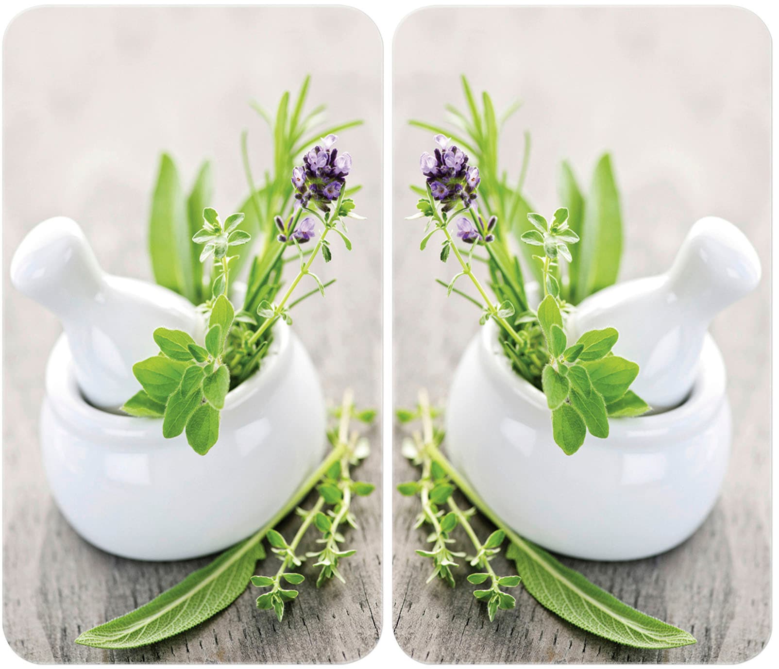 WENKO Herd-Abdeckplatte "Universal Modell Kräutergarten" Herdabdeckung für günstig online kaufen