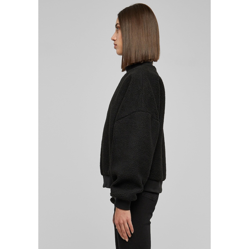 URBAN CLASSICS Sweater »Urban Classics Damen Ladies Sherpa Crewneck«