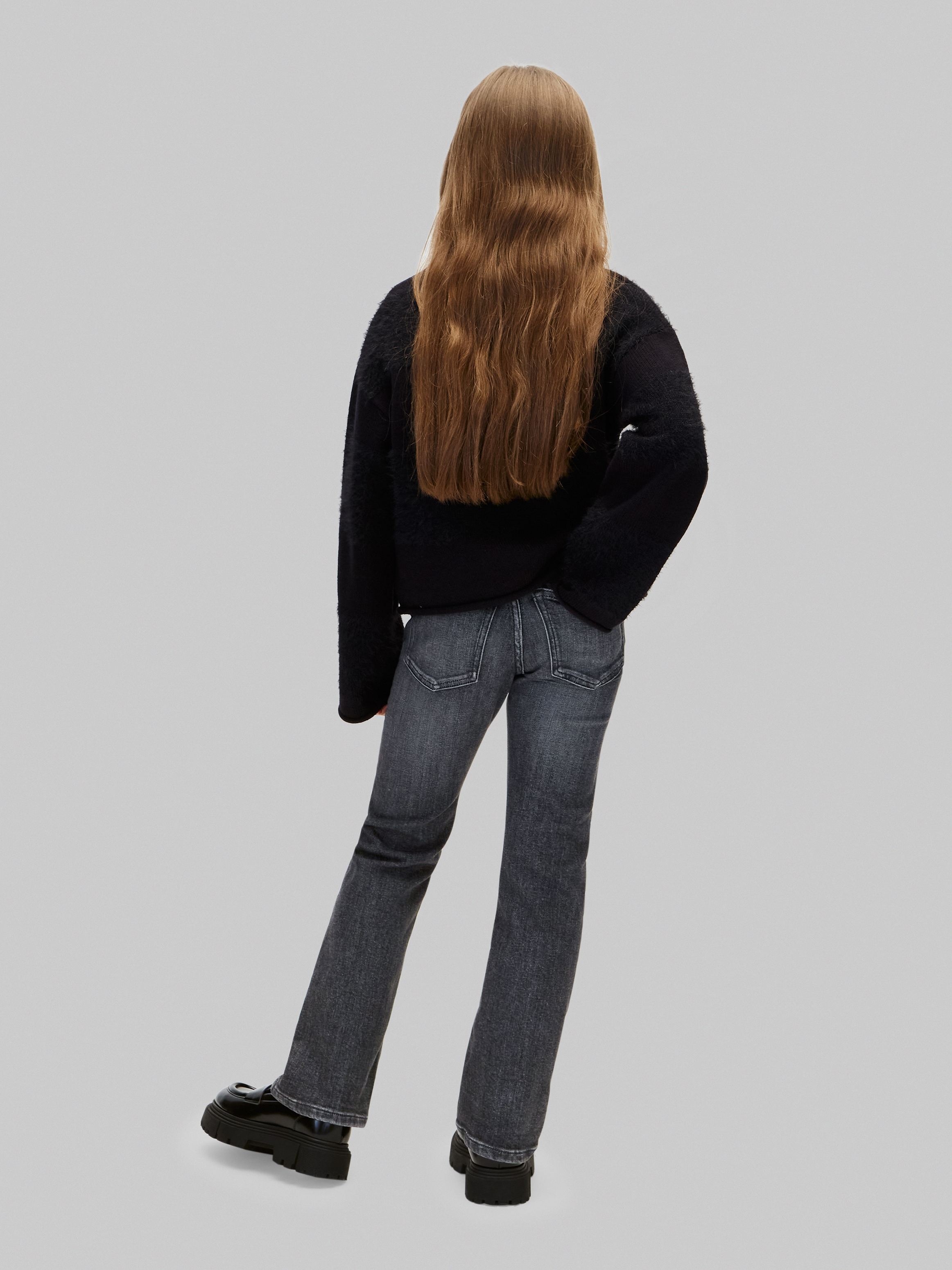 Calvin Klein Jeans Schlagjeans »MR FLARE JEANS WASHED BLACK« Regular fit mit Taschen