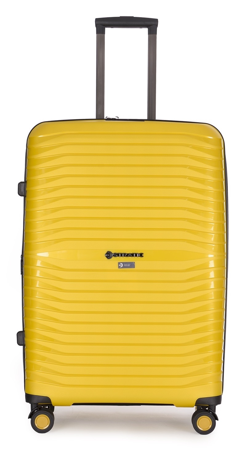 Stratic Trolley »BRIGHT+ Koffer L«, (1 St.), 4 Rollen, Hartschalenkoffer Trolley TSA-Zahlenschloss STRATIC CONNECT NFC-Chip