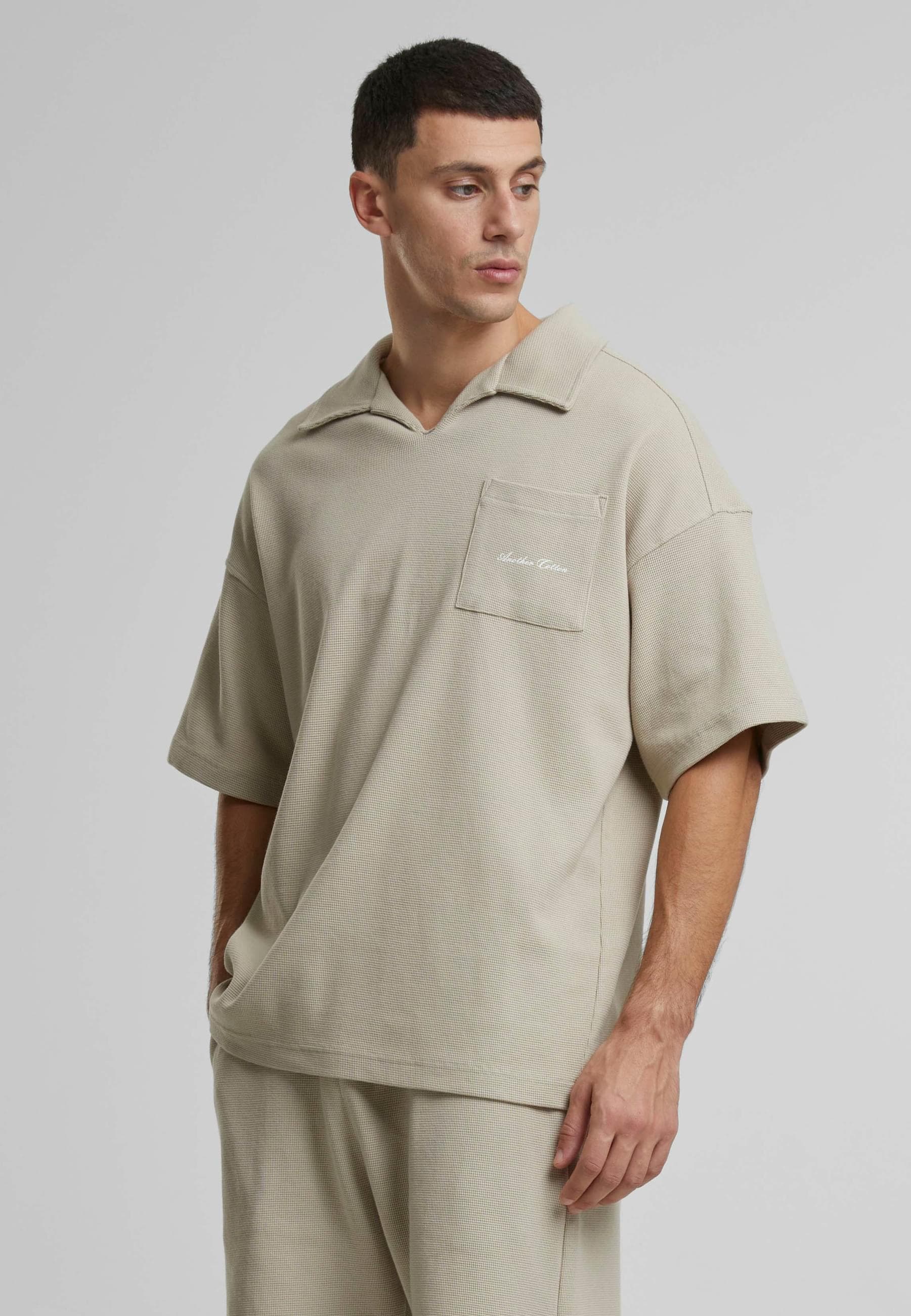 Another Cotton Lab Poloshirt »Another Cotton Lab Another Waffle Oversized Polo Shirt«, (1 tlg.)