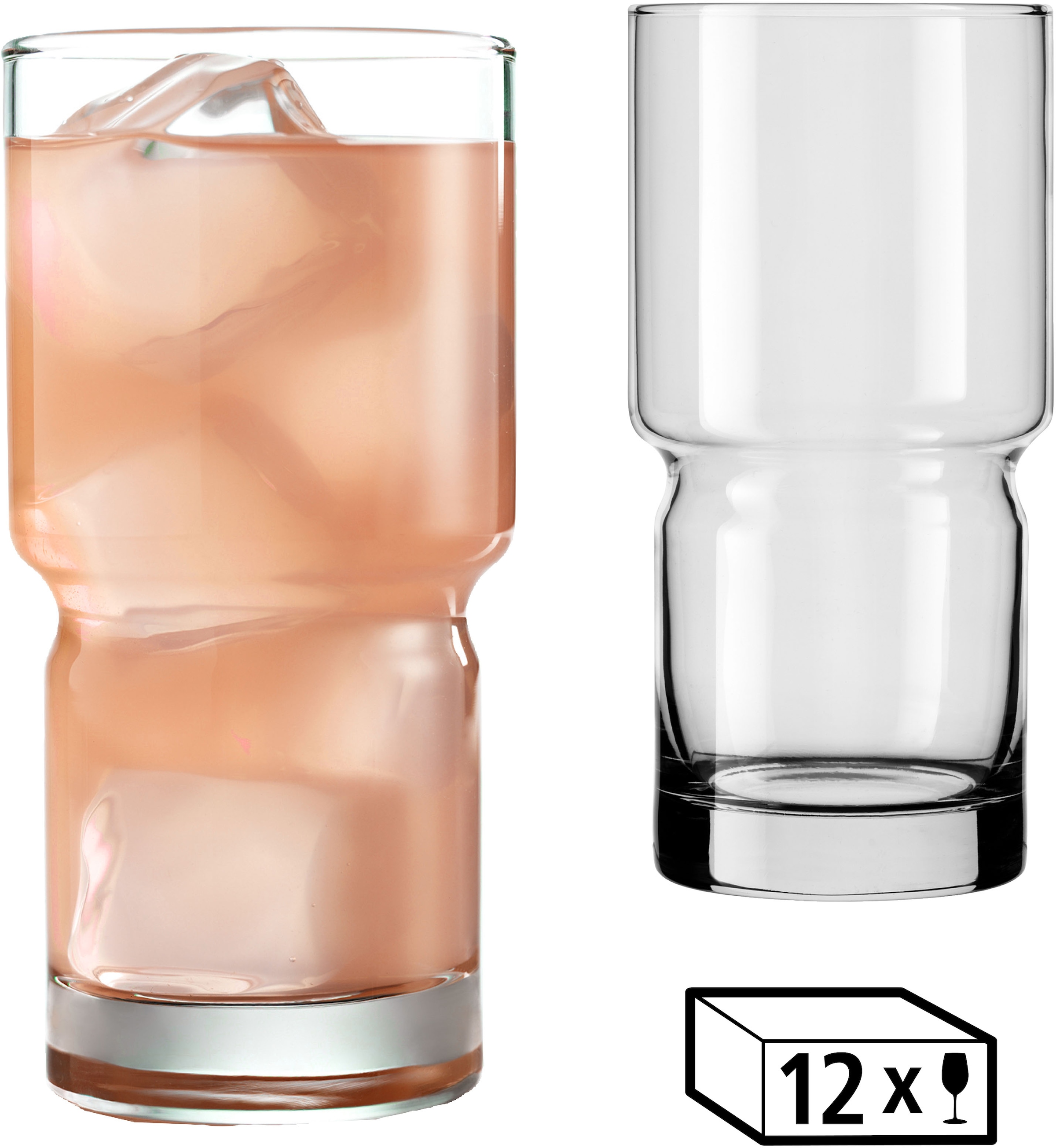 LIBBEY Gläser-Set "Cooler Glas -NEWTON- 592 ml, Ø: 8 cm, H: 16,5 cm, 12er S günstig online kaufen