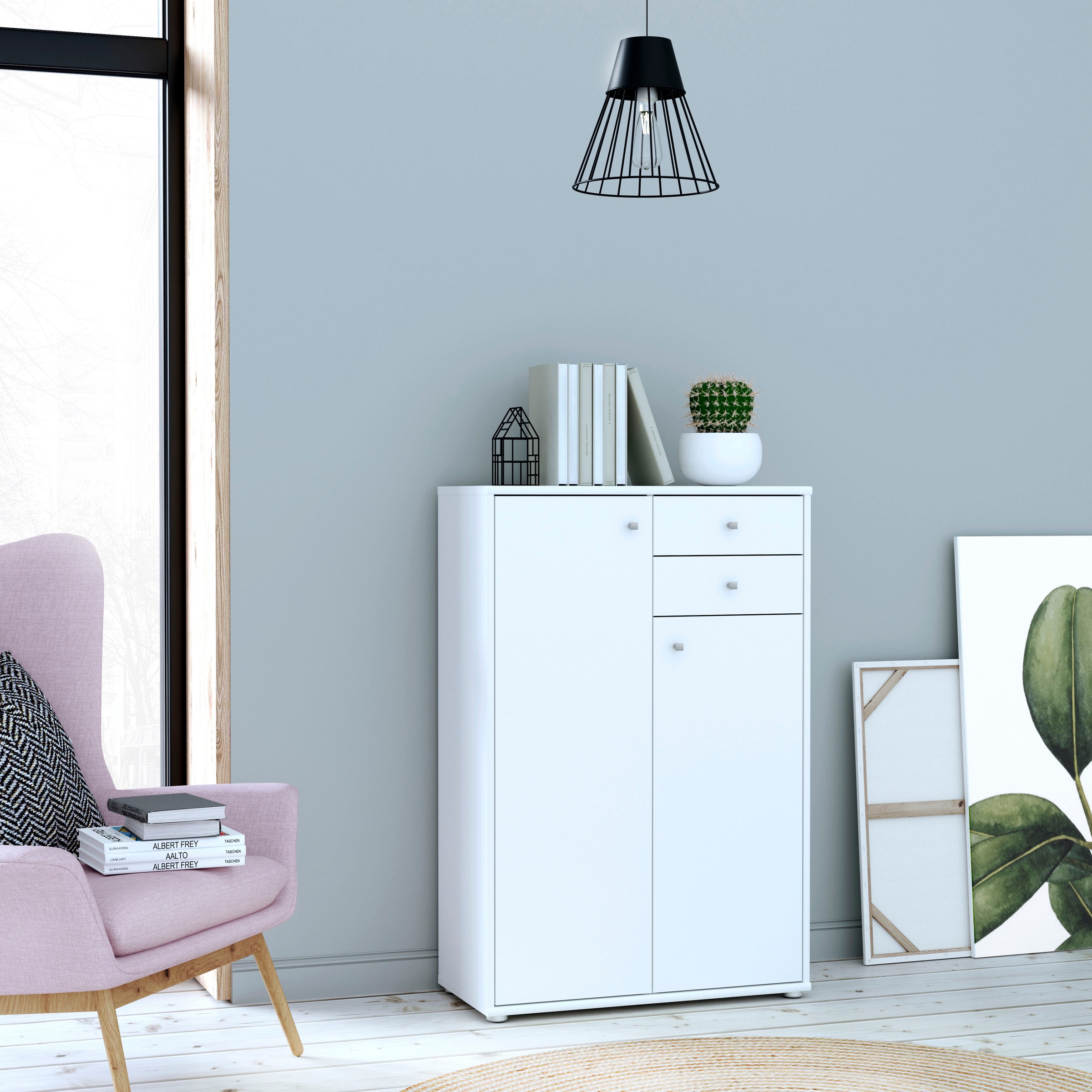 FORTE Kommode "Tempra, Kommode, 2 Türen, 2 Schubkästen, viel Stauraum" Brei günstig online kaufen