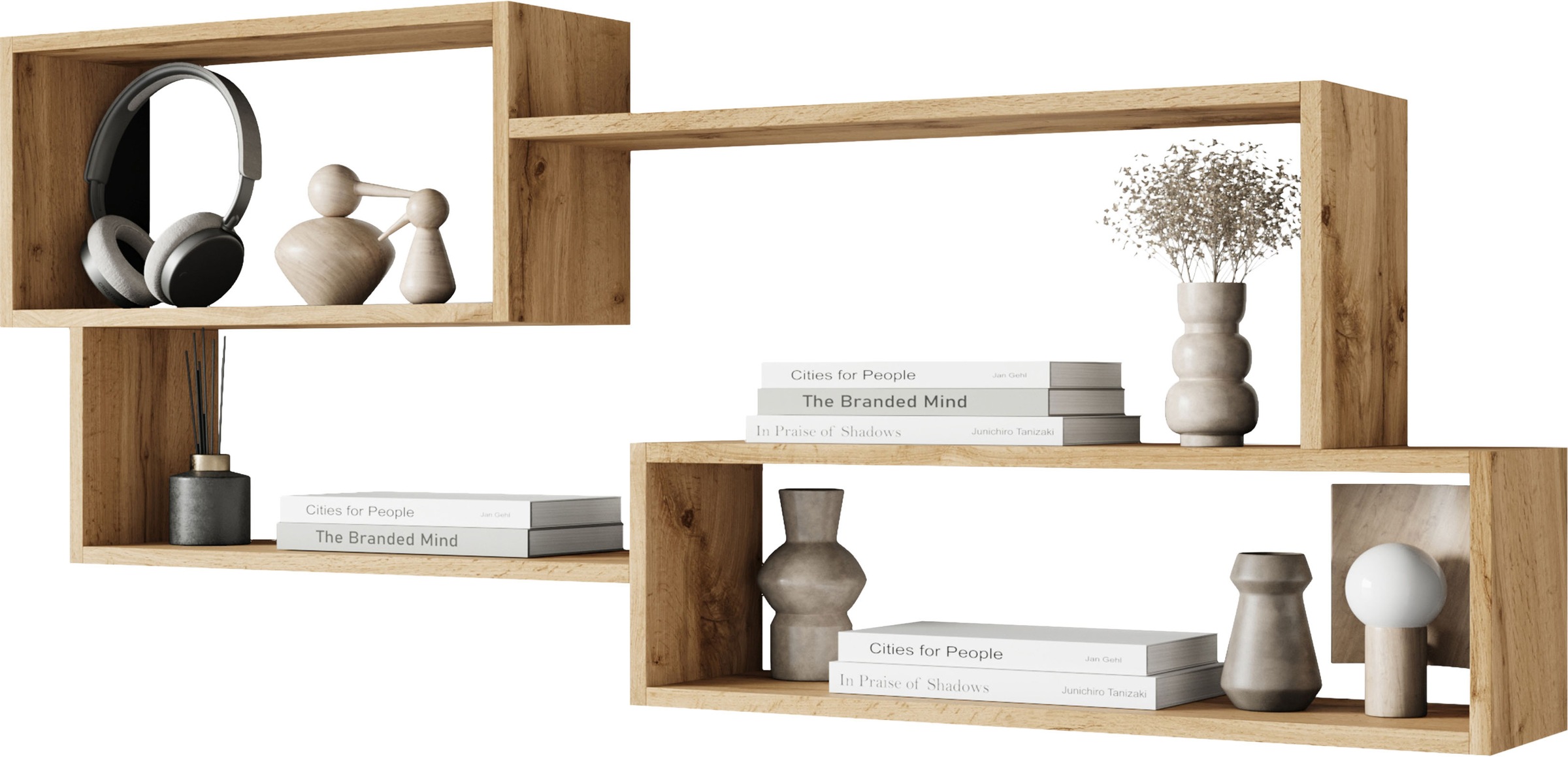Home affaire Wandboard "Wandregal Trio" 1 Stk. tlg. Ideal als Bücherregal, günstig online kaufen