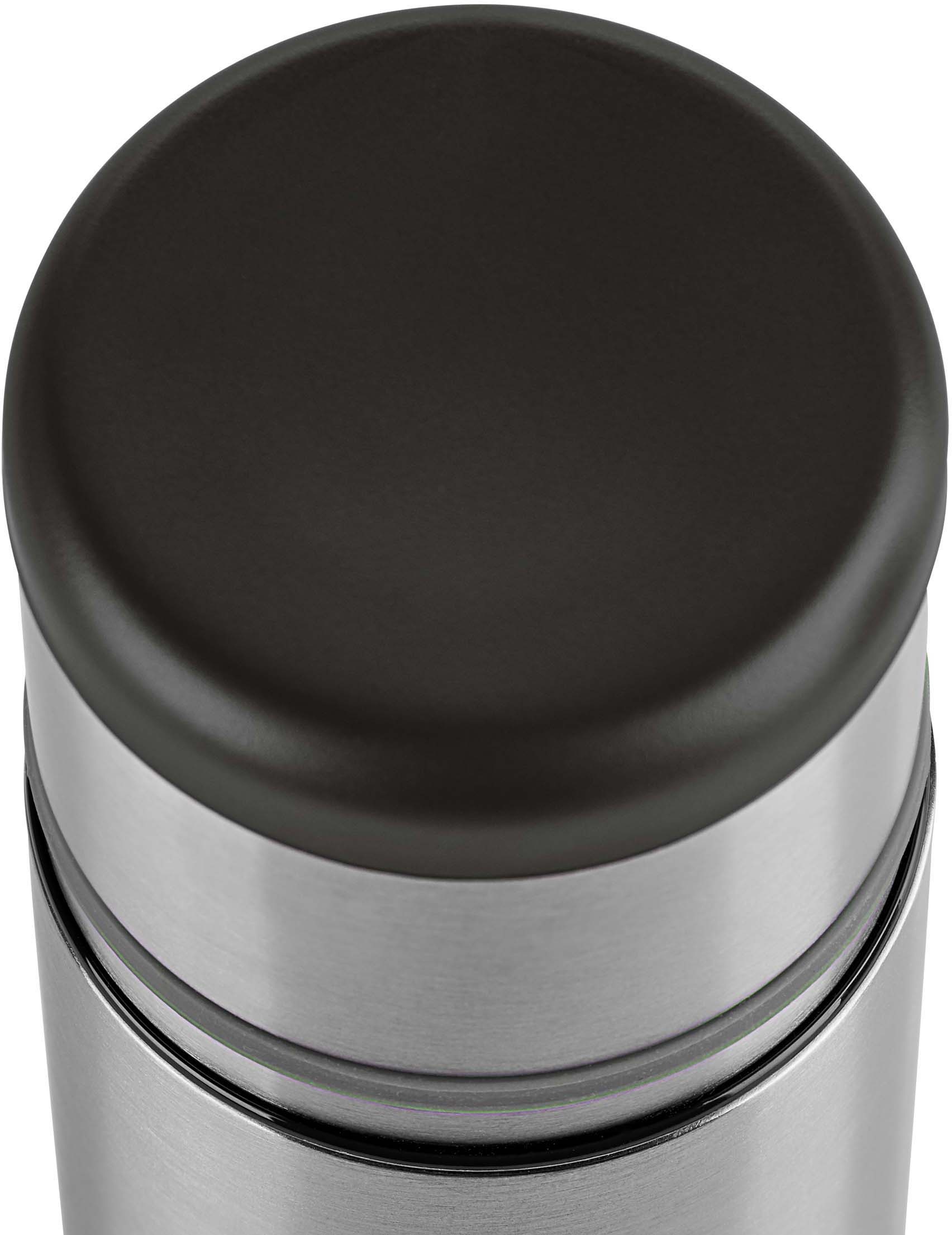 Thumbnail - Emsa Isolierflasche "Mobilty" Edelstahl schwarz, SAFE LOC-Verschluss, 100% dicht, 12h heiß/24h kalt