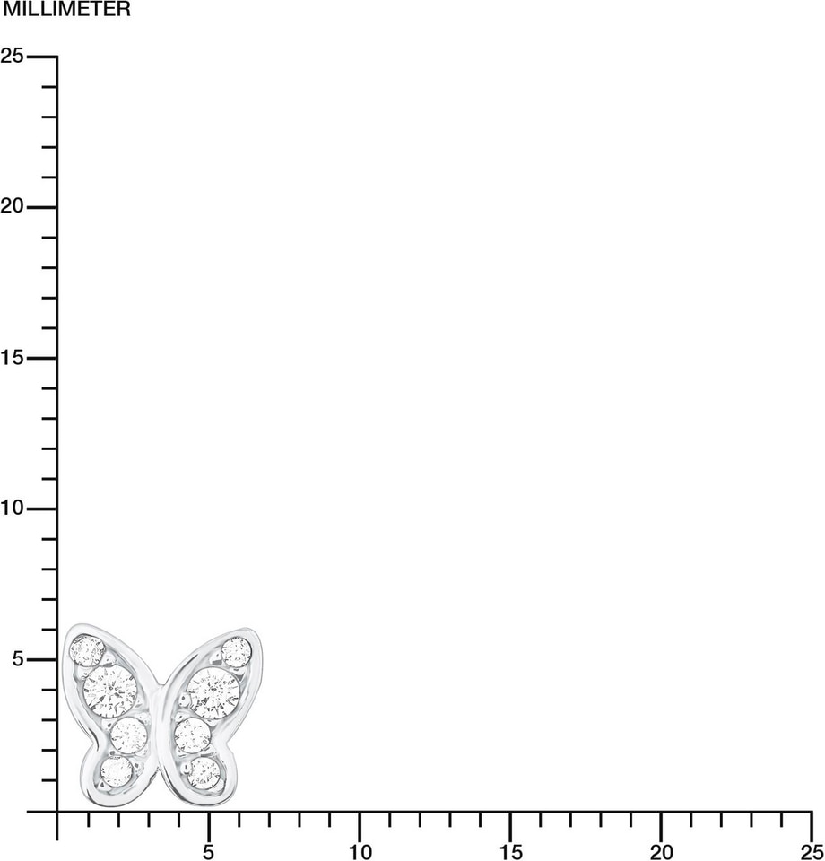 | Junior s.Oliver Ohrstecker synth.) bestellen BAUR »Schmetterling, ( Paar mit Zirkonia 9233199«,