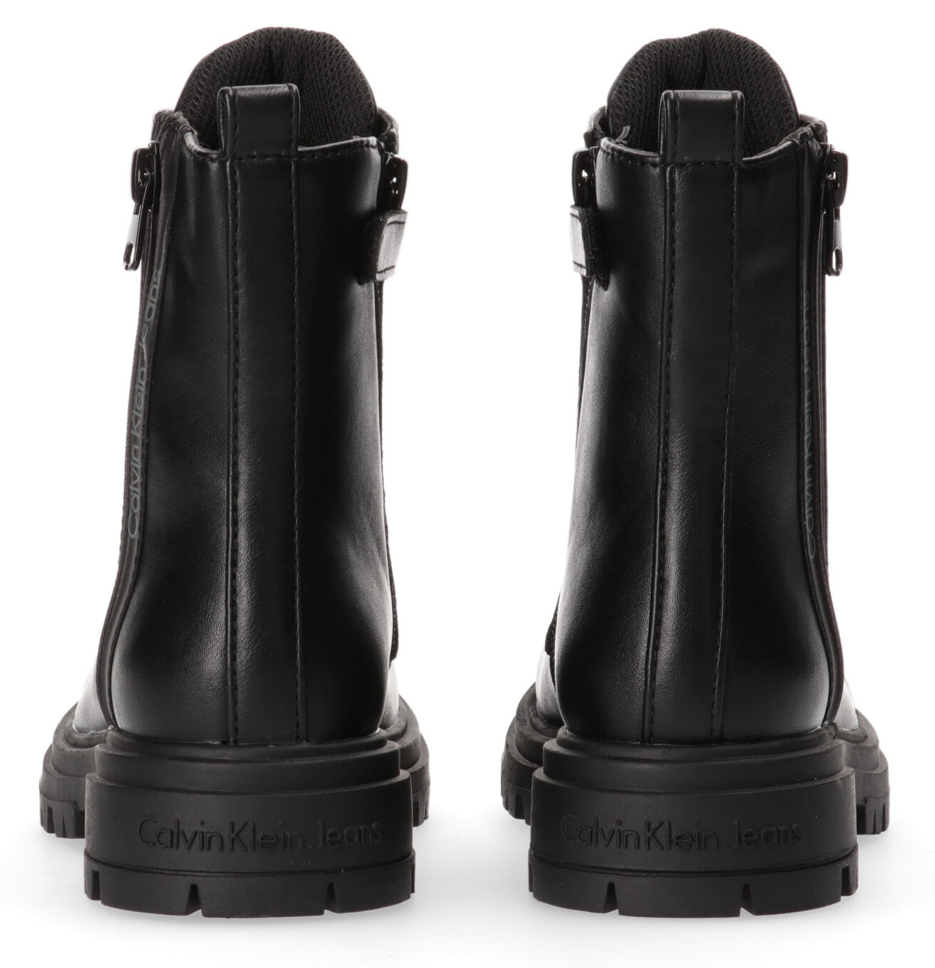 Calvin Klein Jeans Schnürboots, Winterstiefel, Schnürstiefel, Boots mit modischem Außen-Zip