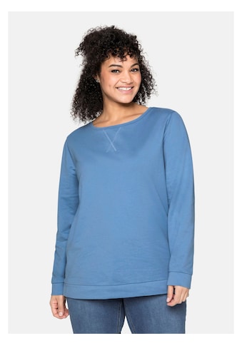Sheego Sweatshirt »Sweatshirt«, mit seitlichen Reißverschlüssen kaufen