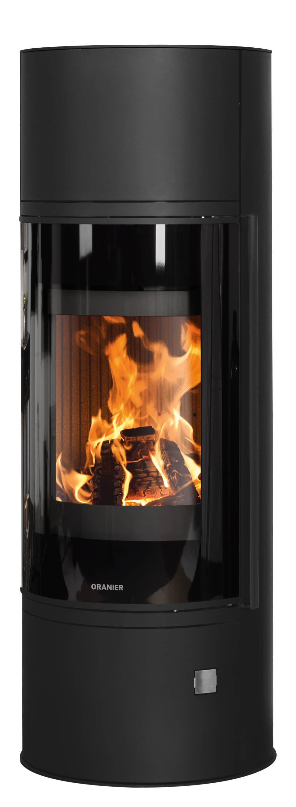ORANIER Kaminofen "»Arena Aqua 2.0«", schwarz, Wohnzimmer, Kaminöfen, wasserführend, Abdeckplatte aus Stahl, schwarz