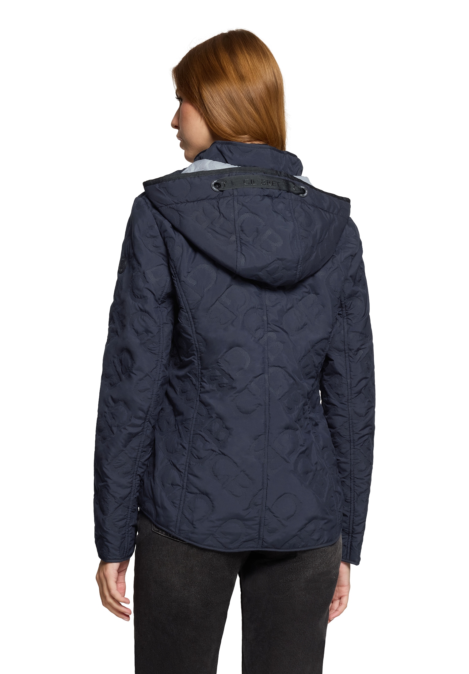 Gil Bret Outdoorjacke mit Kapuze mit Strukturmuster