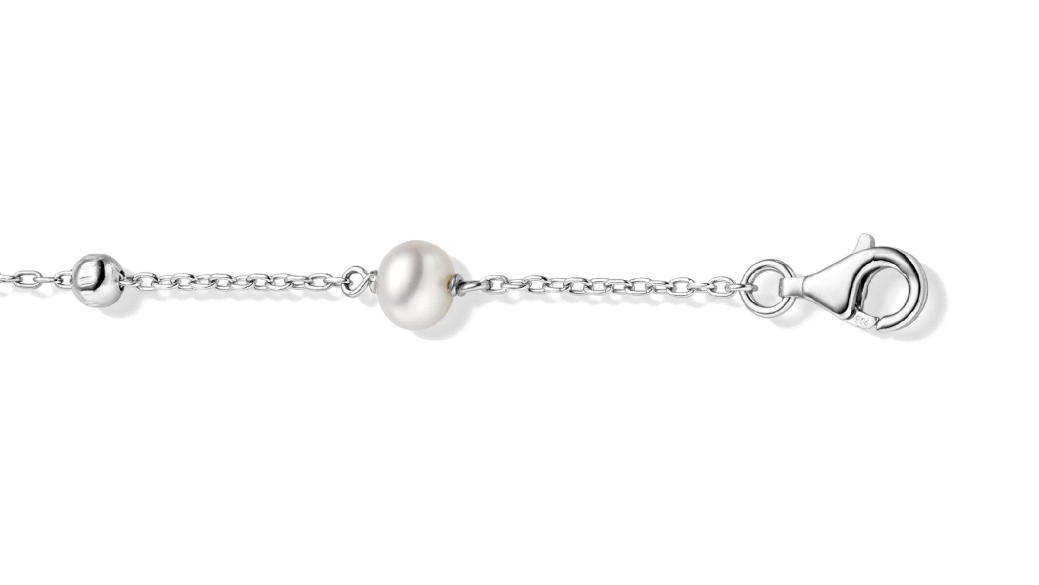 Adelia´s Armband »Armband aus Silber rhodiniert rhodiniert« mit Süßwasserperle