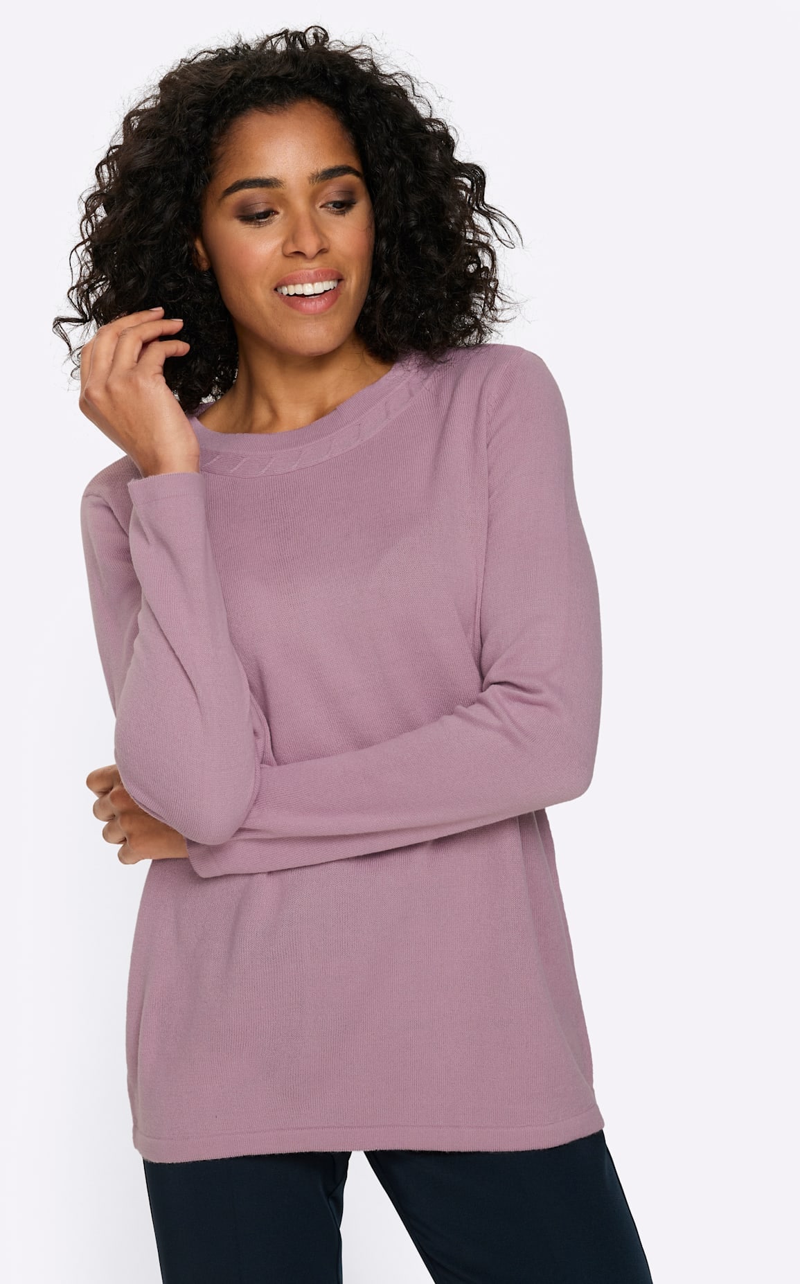 Classic Basics Rundhalspullover "Langarm-Pullover"
