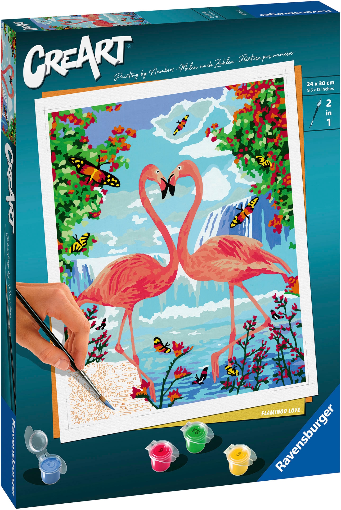 Ravensburger Malen nach Zahlen »CreArt, Flamingo Love«, Made in Europe