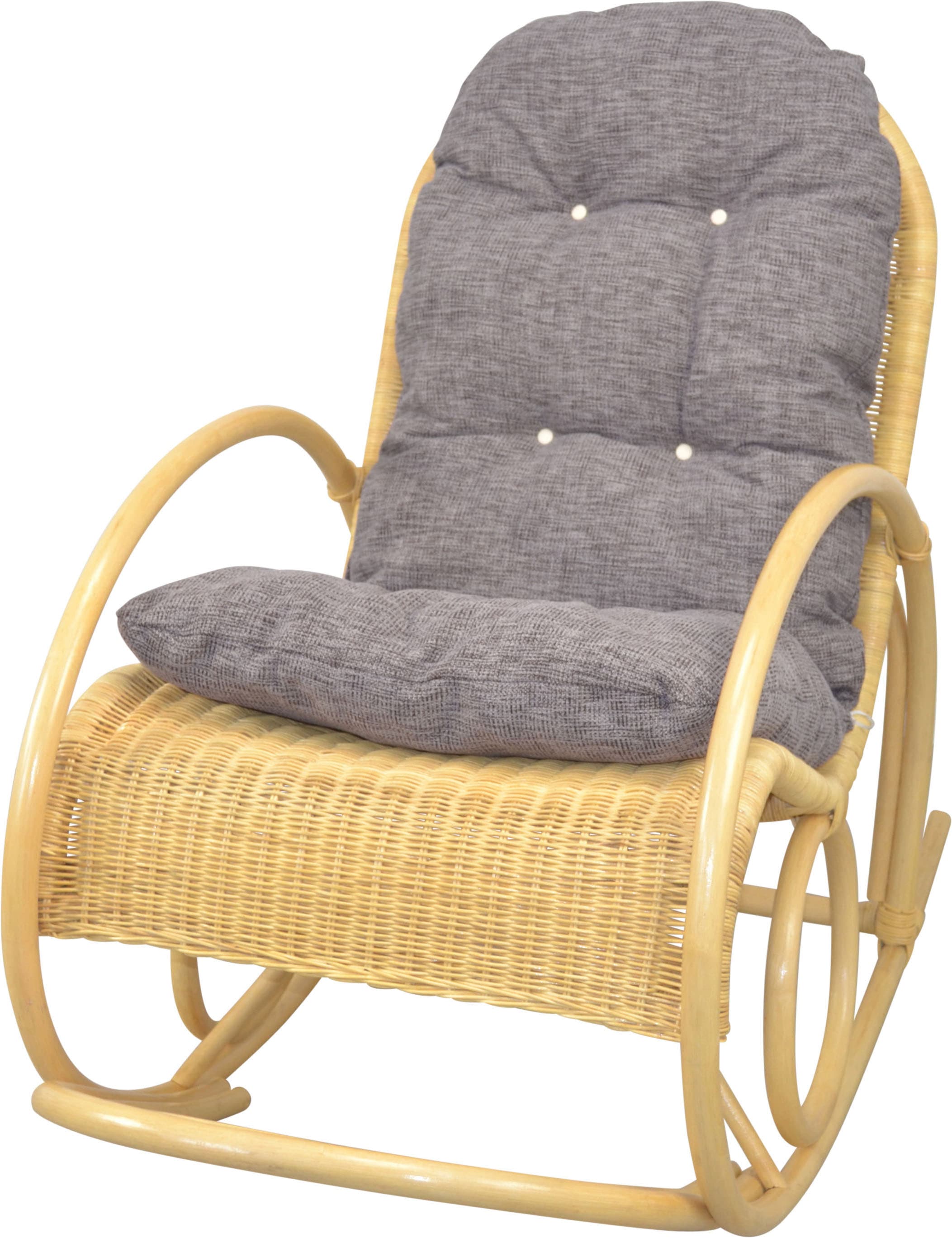 HOFMANN LIVING AND MORE Schaukelsessel 1 Stk. tlg. Handgeflochten günstig online kaufen
