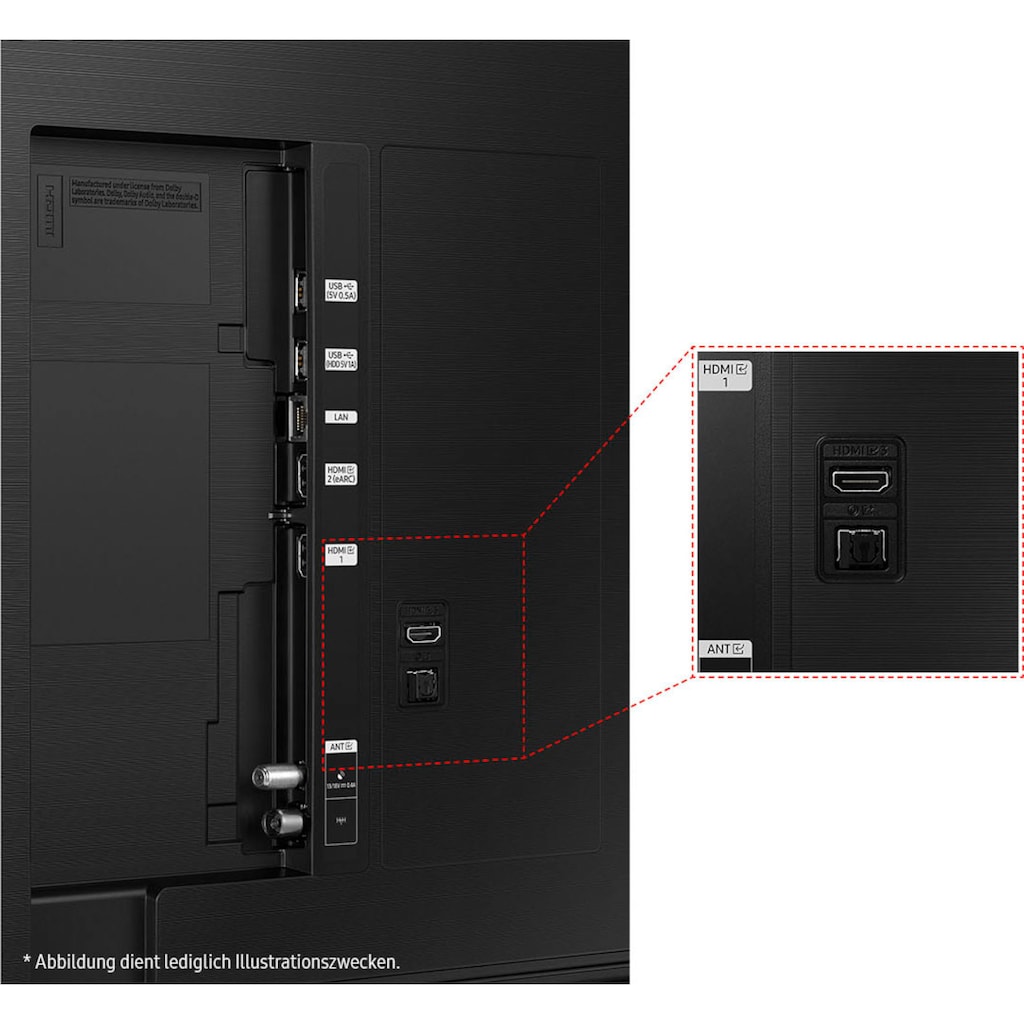 Samsung LED-Fernseher, 108 cm/43 Zoll, Smart-TV, 100% Farbvolumen mit Quantum Dots,Quantum HDR,AirSlim,Gaming Hub