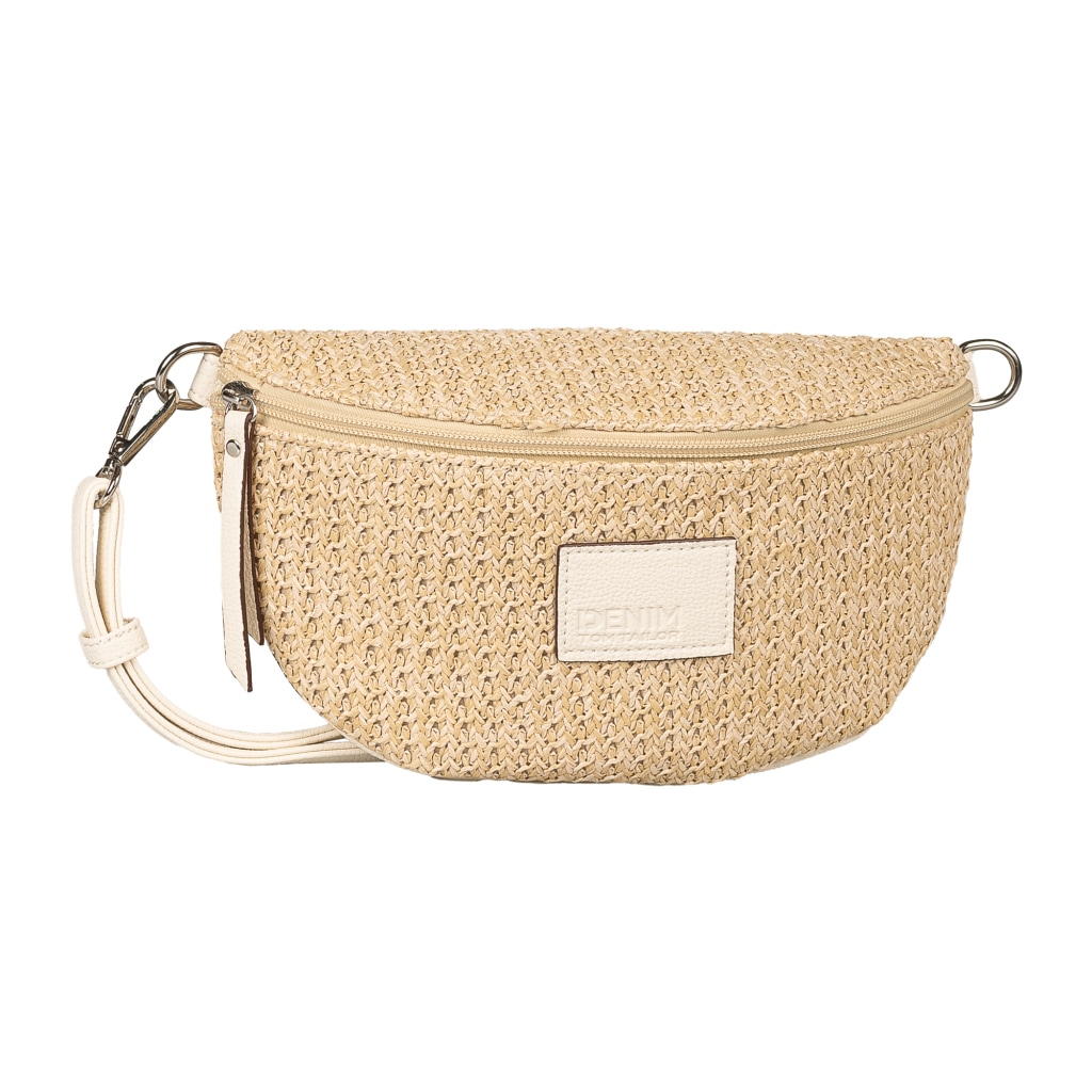 Tom Tailor Denim Bauchtasche "Rosie Raffia" Klare Formen Und überlange Quastenanhänger Im Streifendesign
