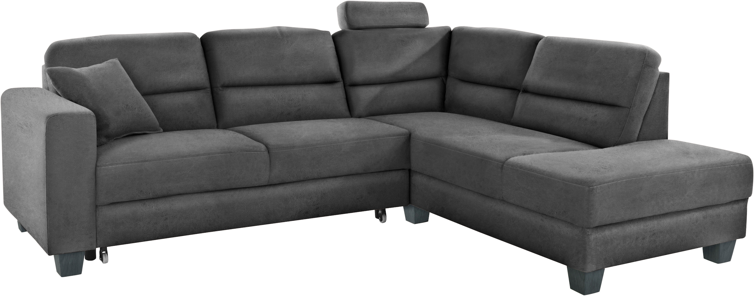 TRENDMANUFAKTUR Ecksofa »Chamber, zeitlos und modern, hoher Sitzkomfort, L-Form«, wahlweise mit Schlaffunktion