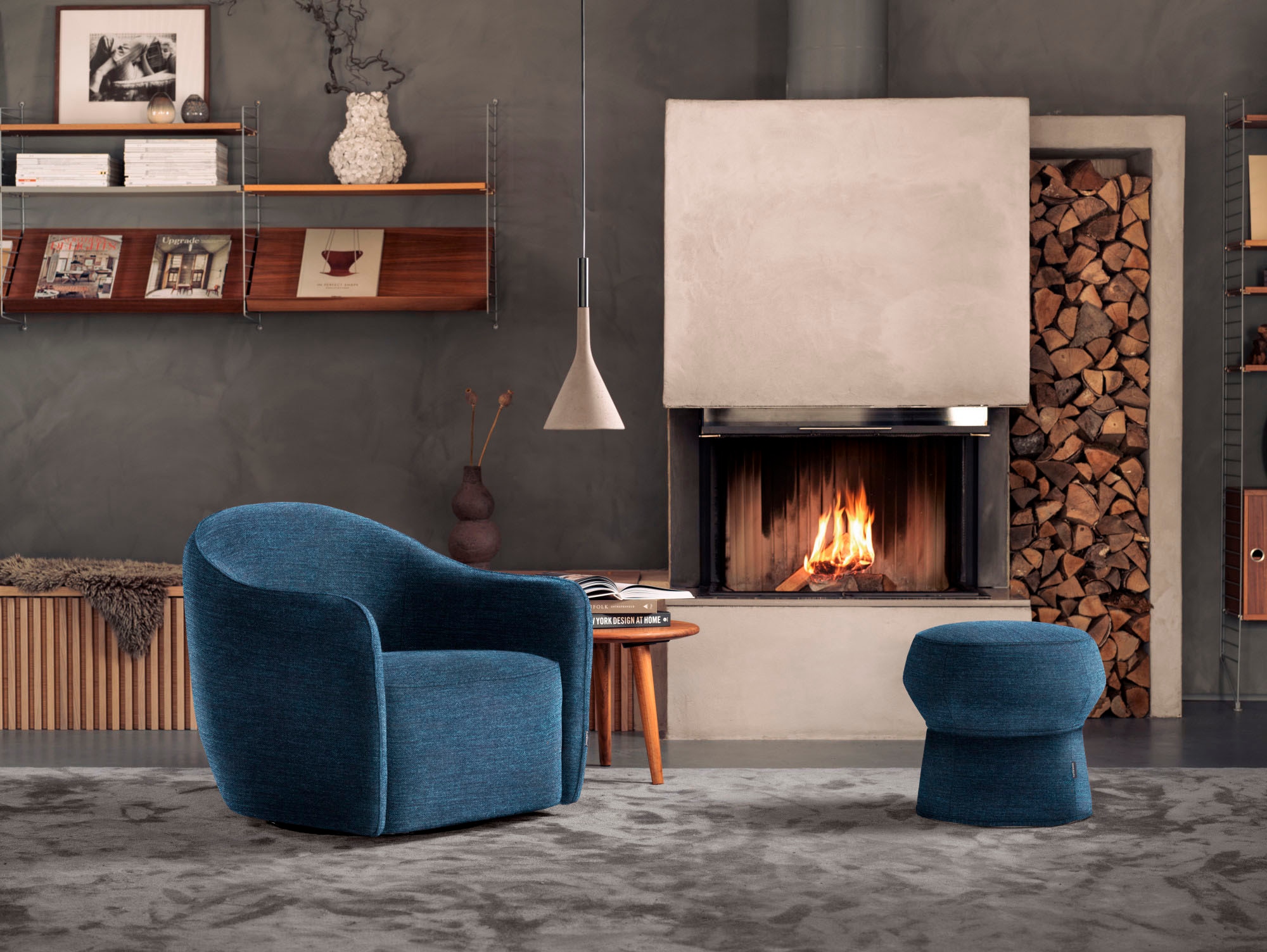 furninova Loungesessel »Beetle, Designersessel, retro, exclusiv«, mit Drehfunktion, im skandinavischen Design