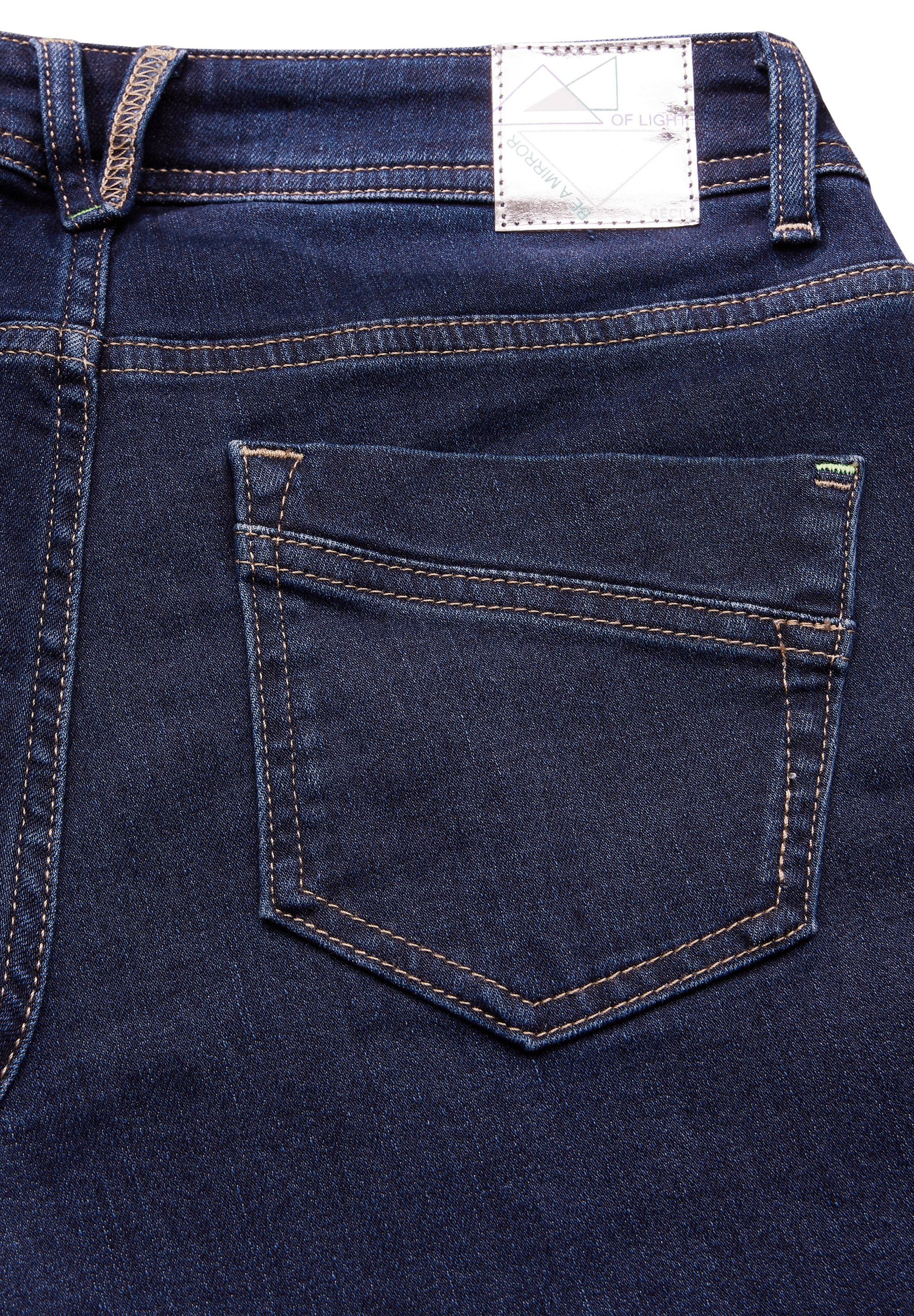 Thumbnail - Cecil Slim-fit-Jeans Middle Waist