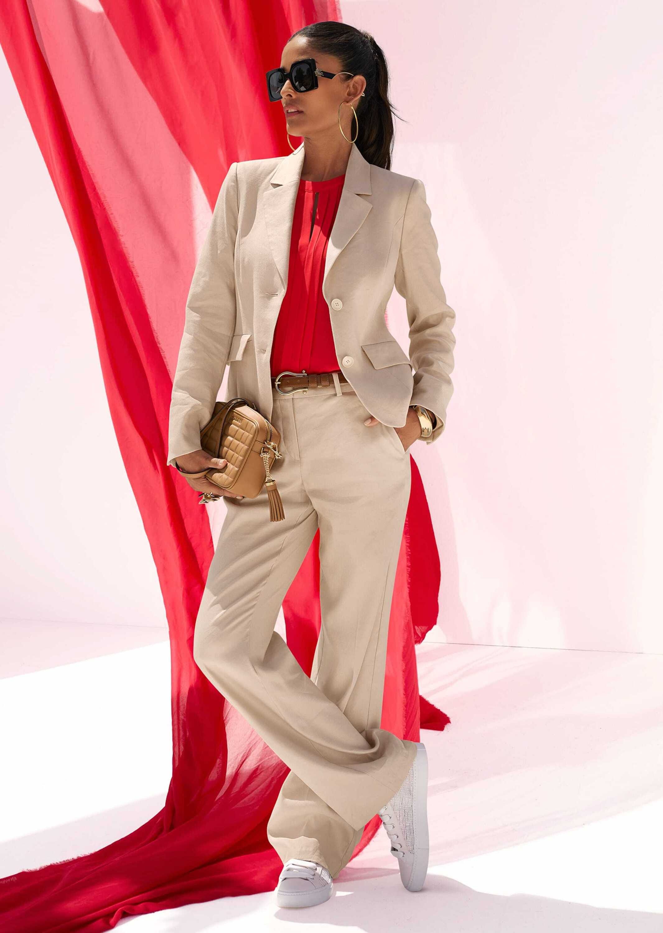 MADELEINE Bügelfaltenhose »Hose Weite Bügelfalten-Hose«