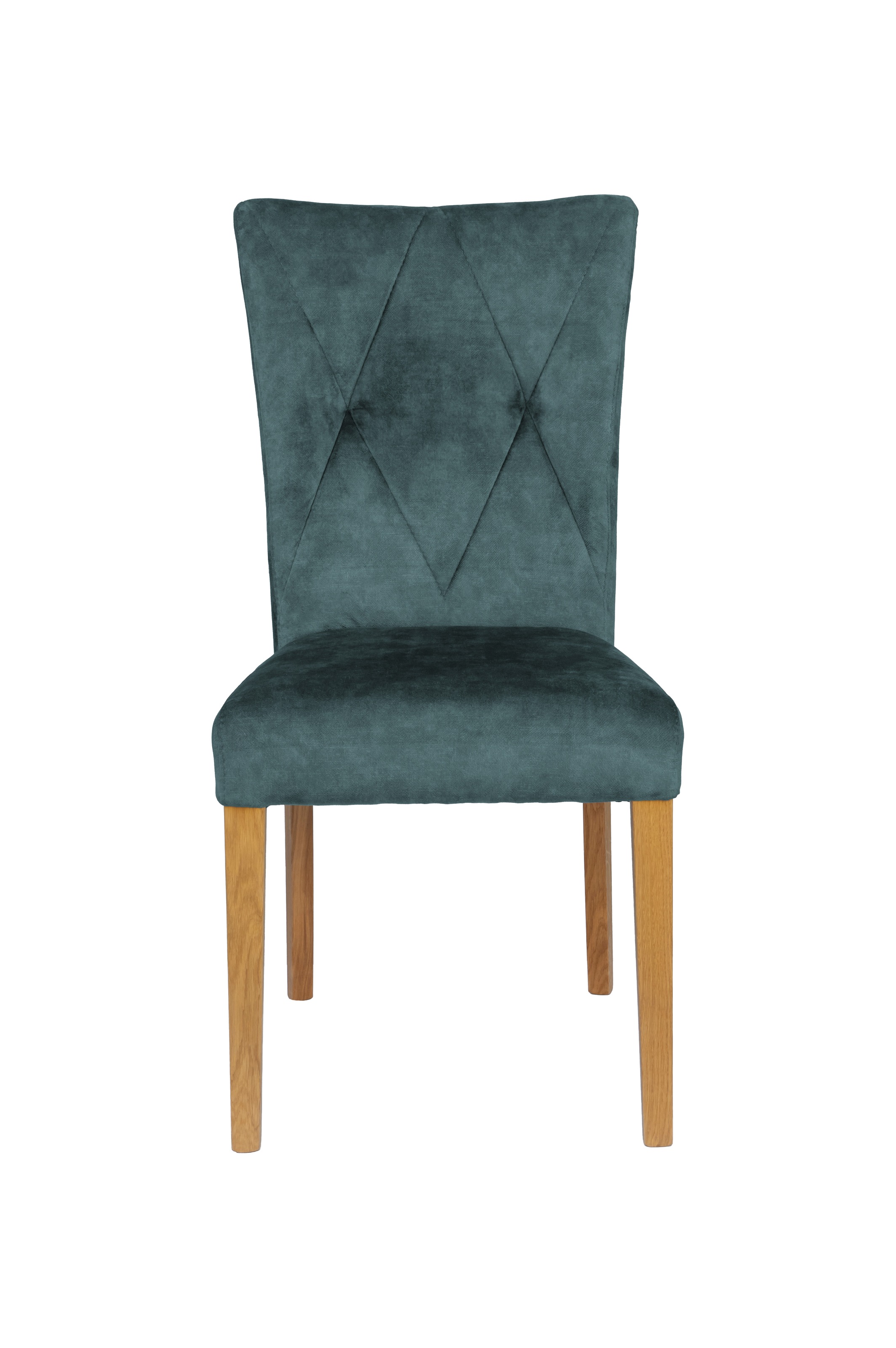Home affaire 4-Fußstuhl »Diamond«, (Set), 2 St., Samtvelours, Sitz und Ruecken gepolstert
