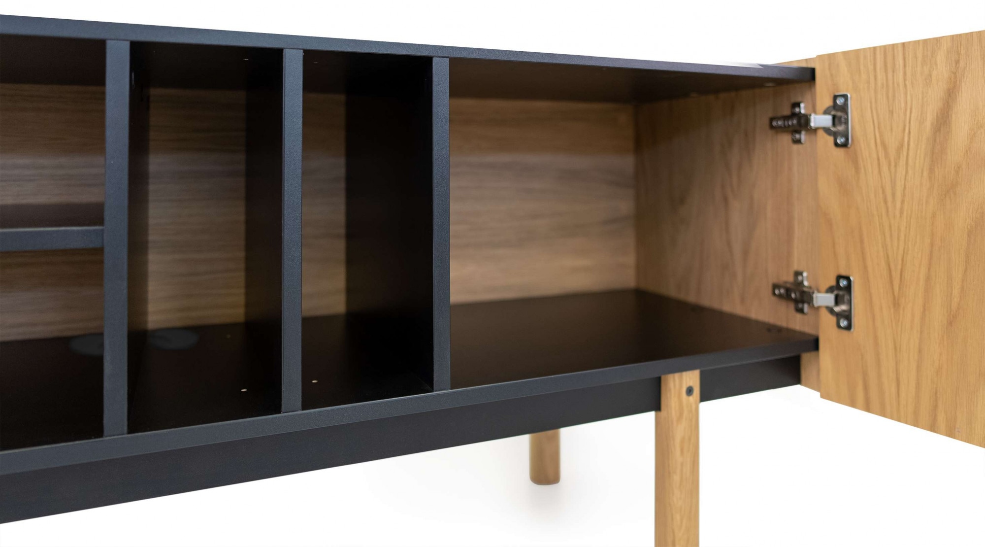Woodman Sideboard »Porto«, Kommode, dekorative Fräsungen, mit Eichenholzfurnier, Breite 175 cm
