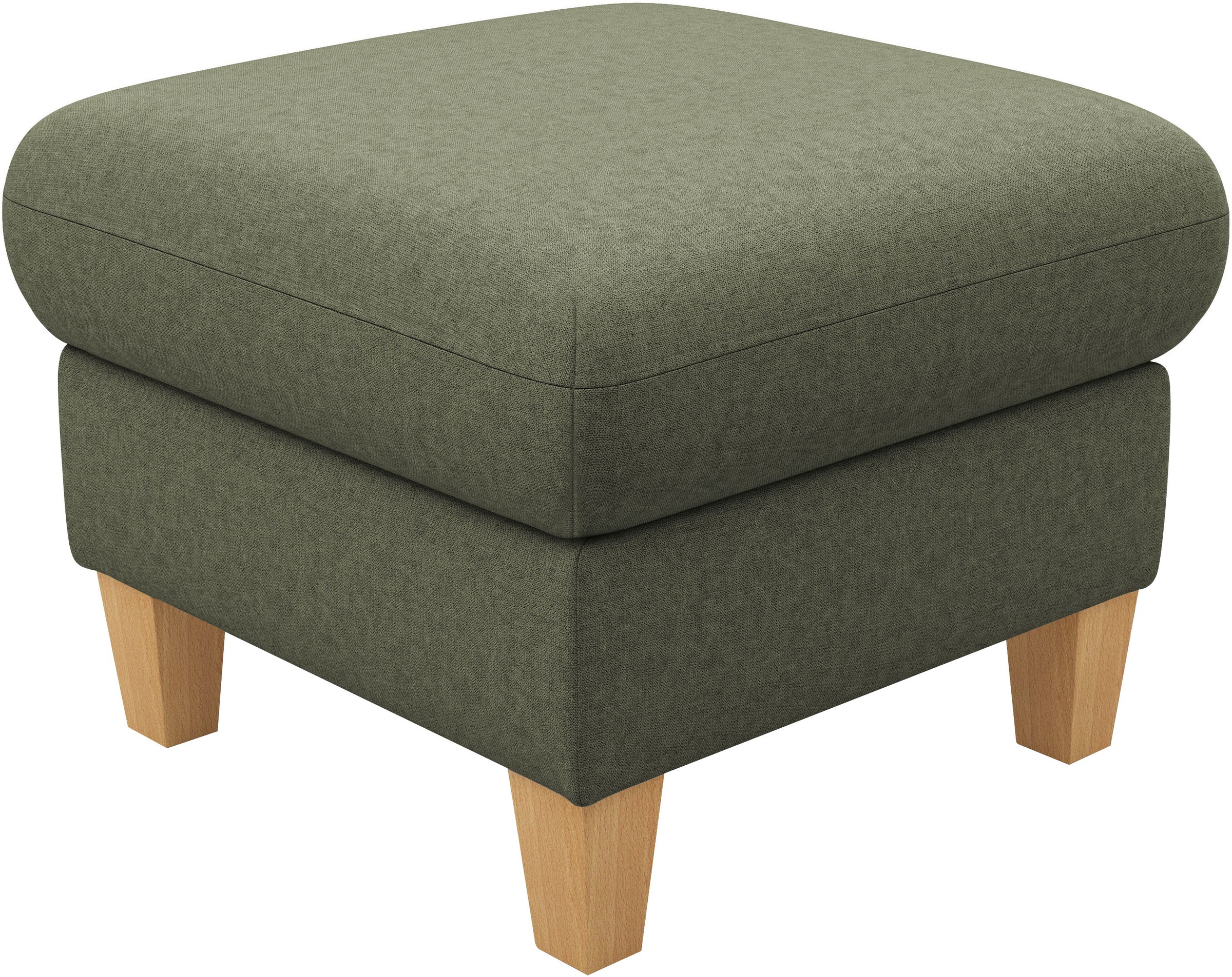 Home affaire Polsterhocker "Rochelle", (1 St.), Massive 12 cm Holzbeine günstig online kaufen