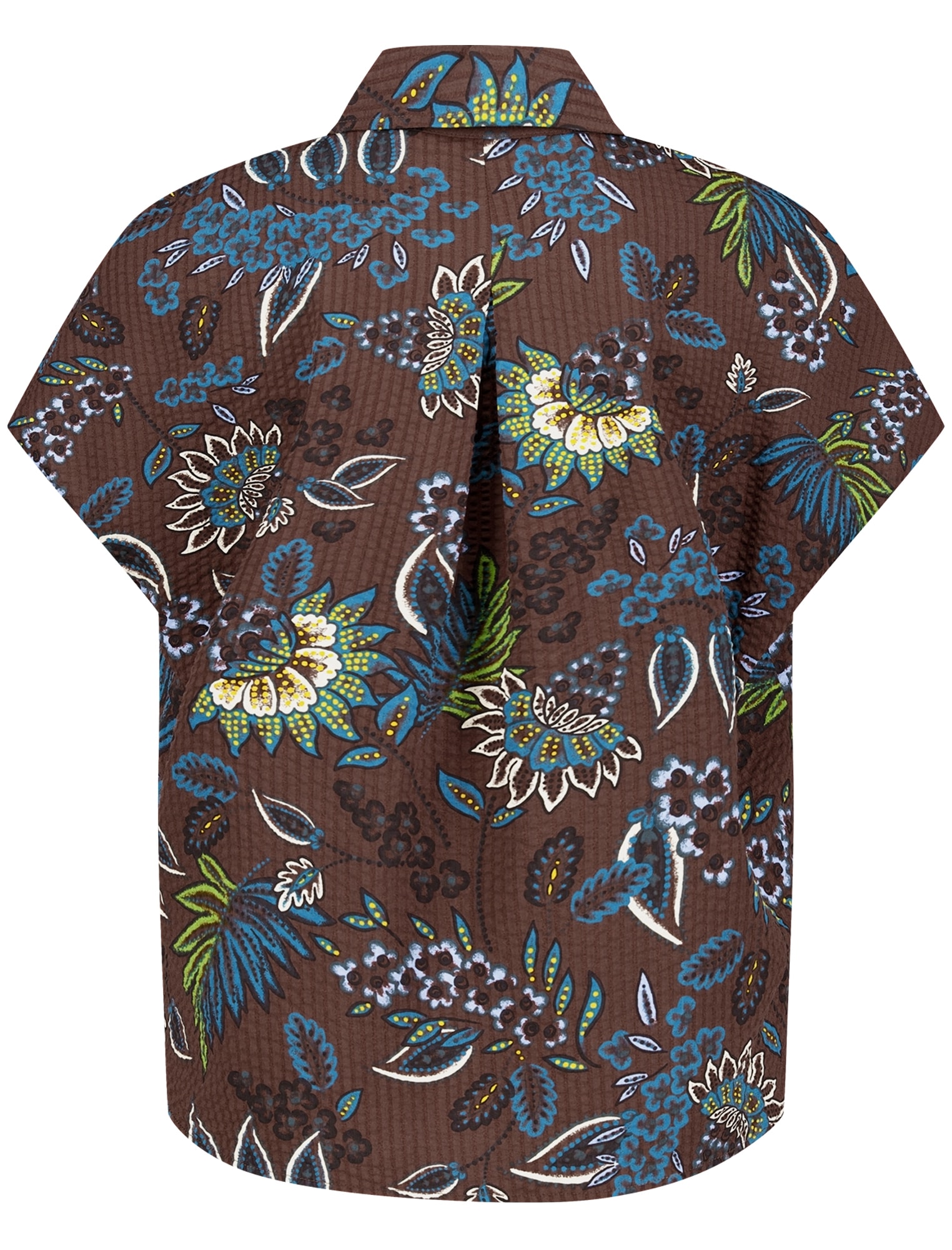 Zero Klassische Bluse »Damen kurzarm mit Print«