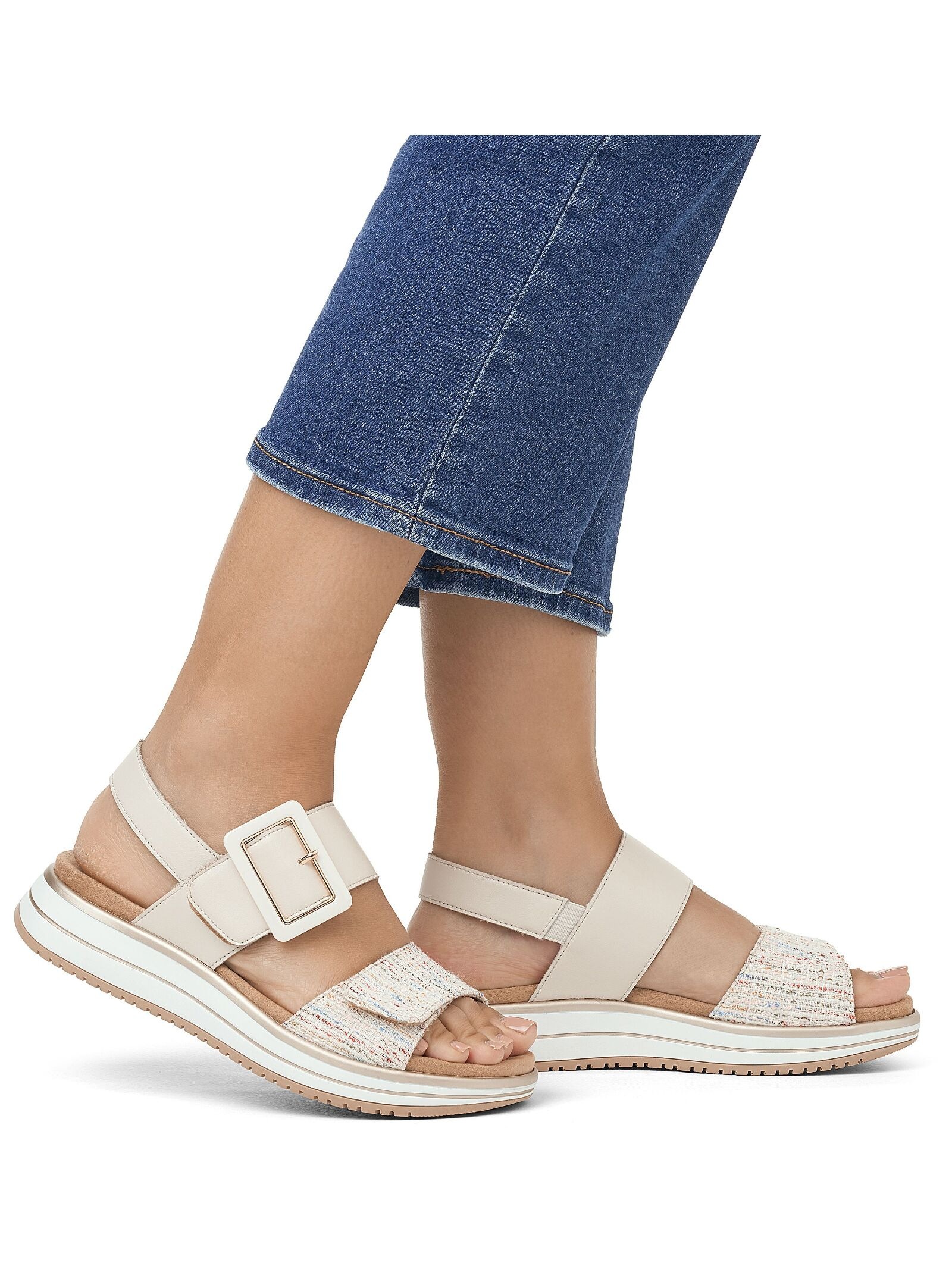 Remonte Riemchensandale »Remonte Sandalen Glattleder«