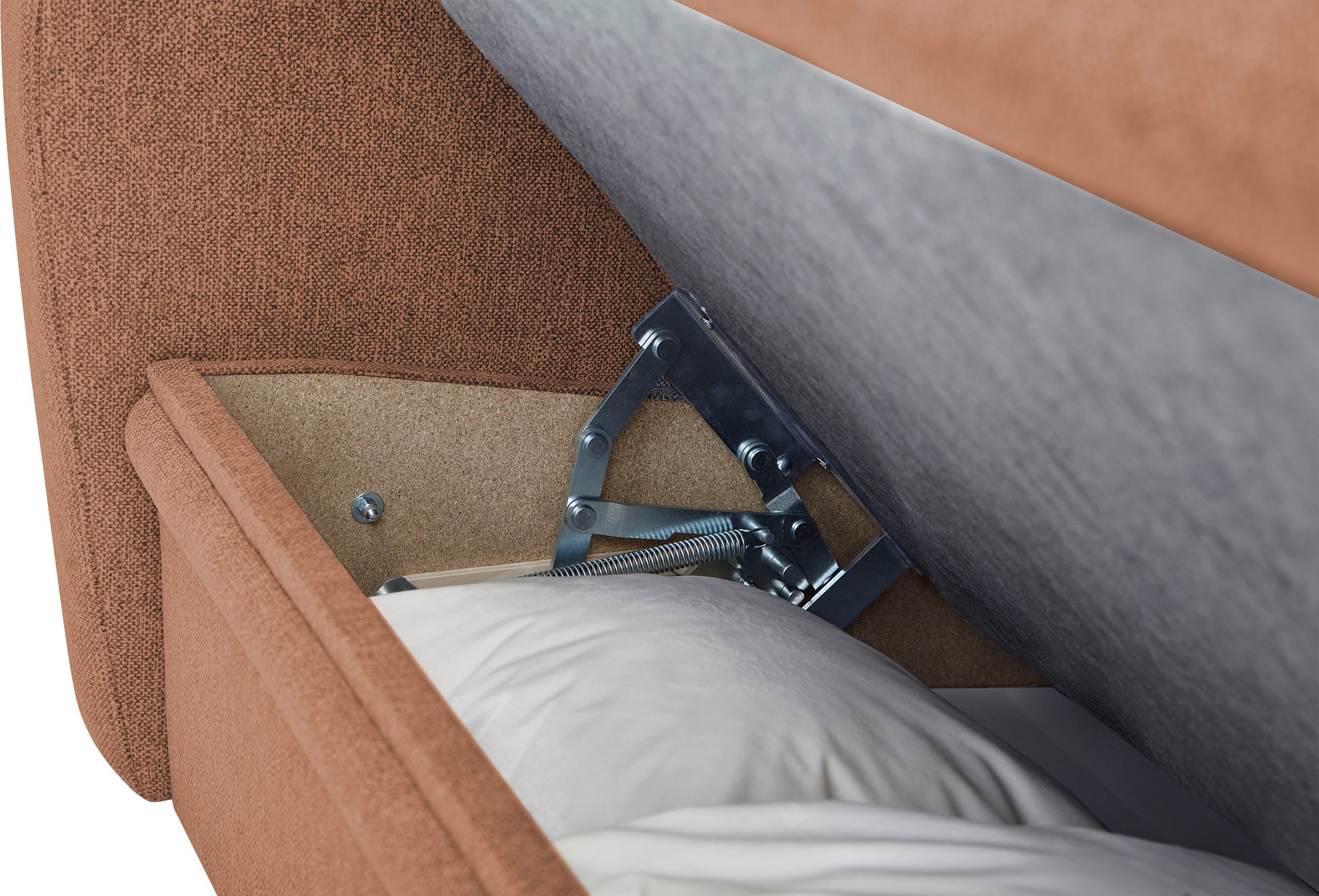 VILLA BECK Ecksofa »Varese L-Form«, (2 St.), Kopfteilverstellung, wahlweise mit Sitzvorzug, in Sitzhöhe 46 cm