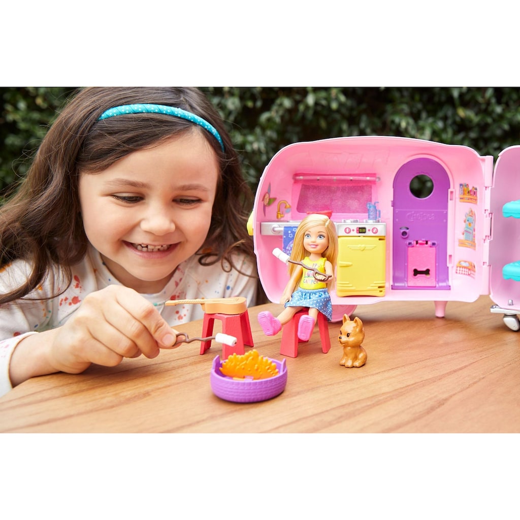 Barbie Puppen Fahrzeug »Chelsea Camper Spielset mit Puppe«