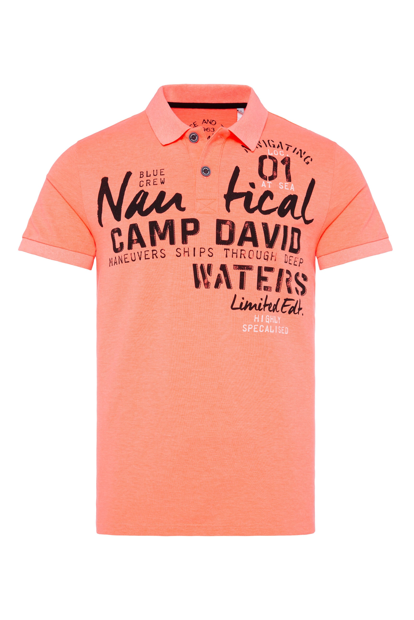 CAMP DAVID Poloshirt mit Baumwolle