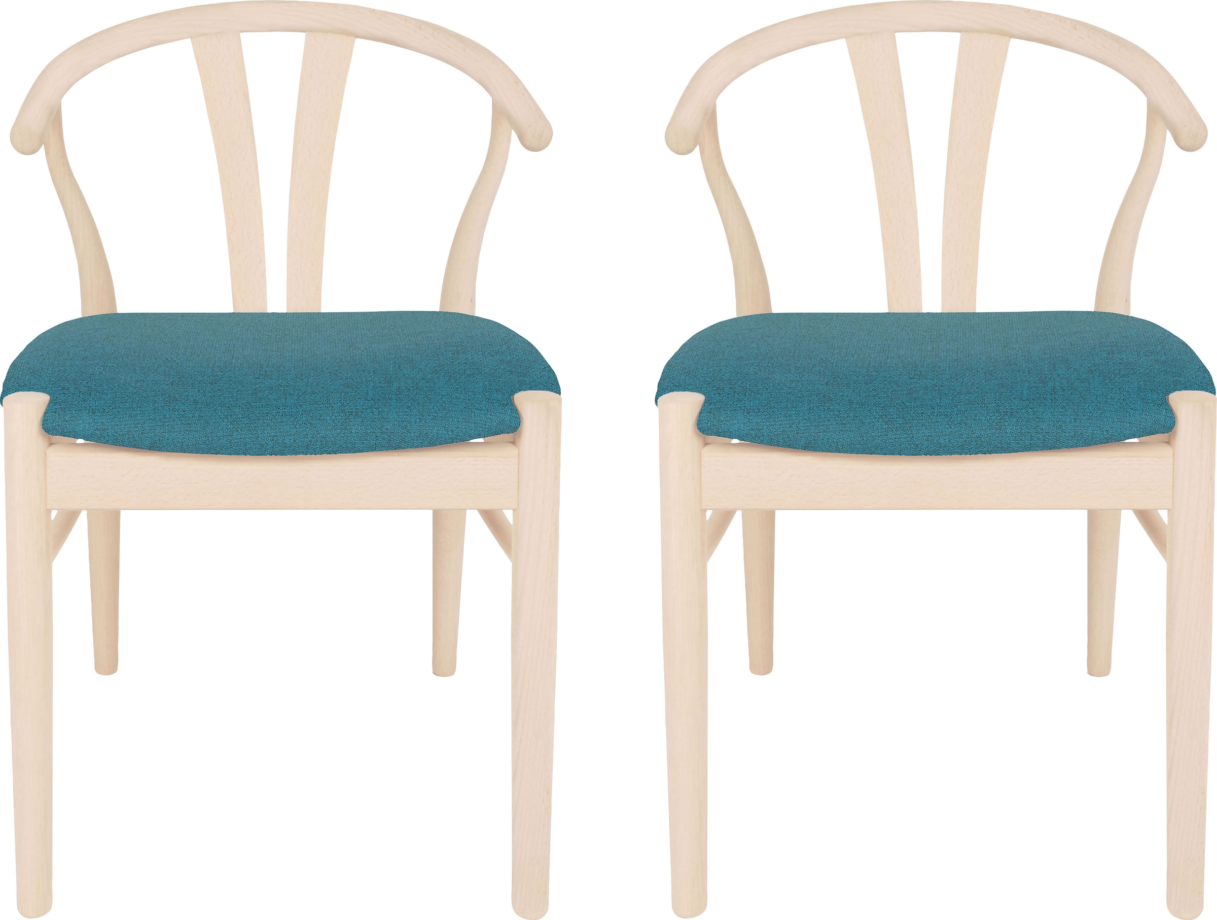 Hammel Furniture Holzstuhl »Findahl by Hammel Frida«, (Set), 2 St., Stoff,  Massivholz, gepolsterte Sitzfläche, versch. Farbvarianten bestellen | BAUR
