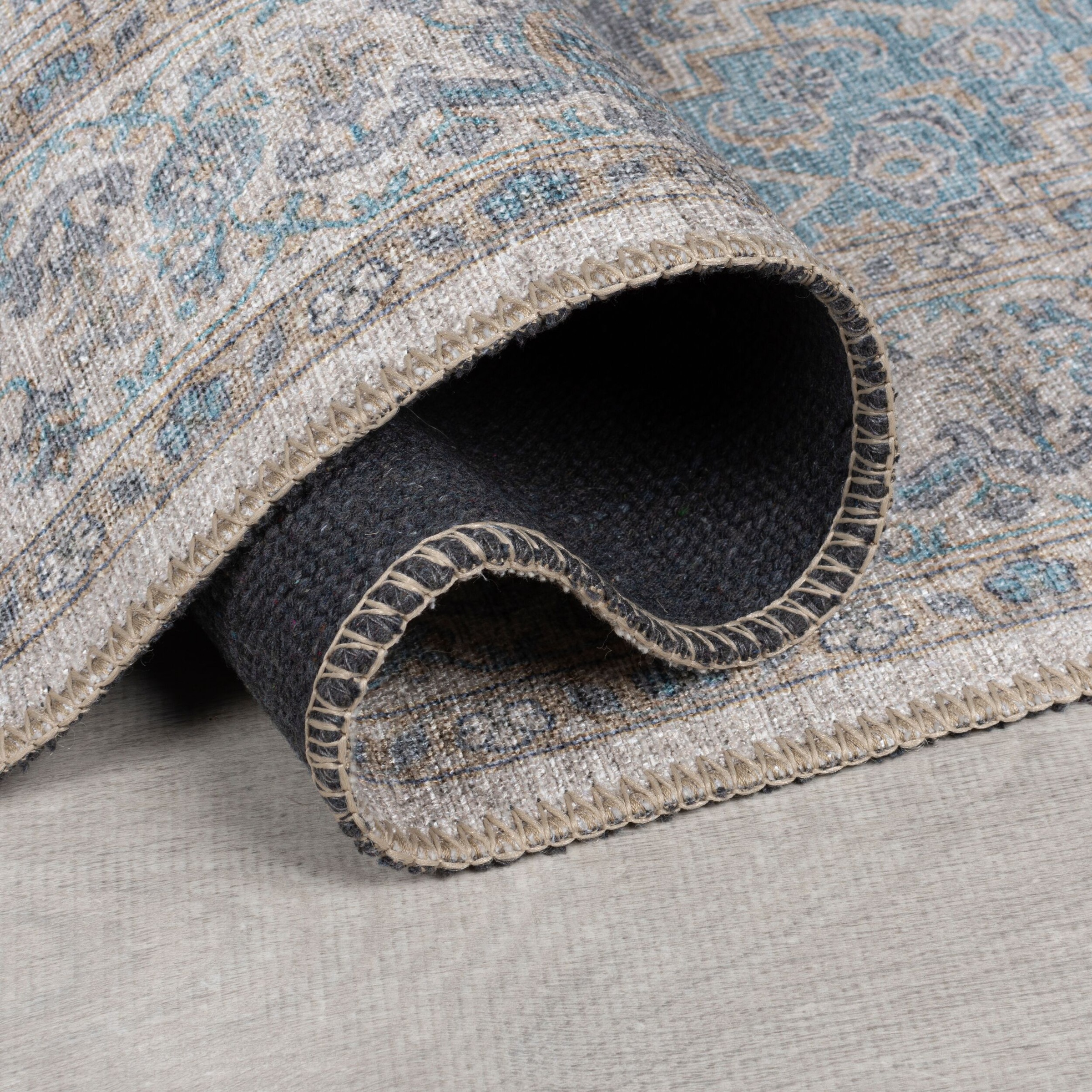 FLAIR RUGS Teppich »Corin«, rechteckig, 4 mm Höhe, Waschbarer Traditioneller Teppich