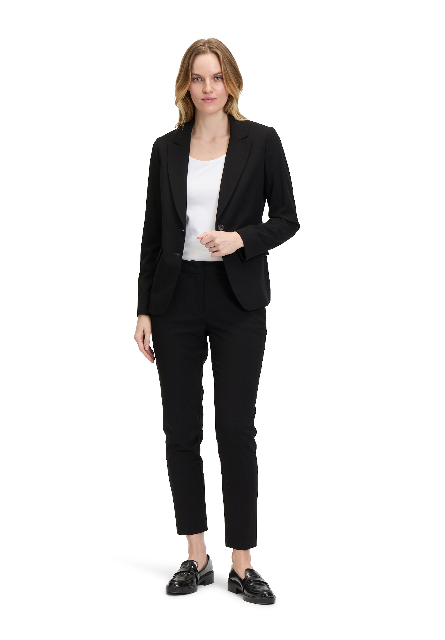 Betty&Co Longblazer »Betty & Co Klassischer Blazer mit Taschen«, Druckfutter