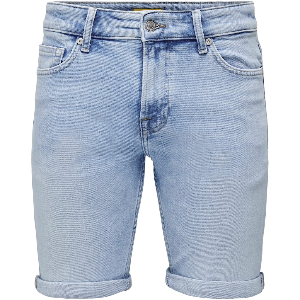 ONLY & SONS Jeansshorts »ONSPLY LIGHT BLUE 5189 SHORTS DNM NOOS«