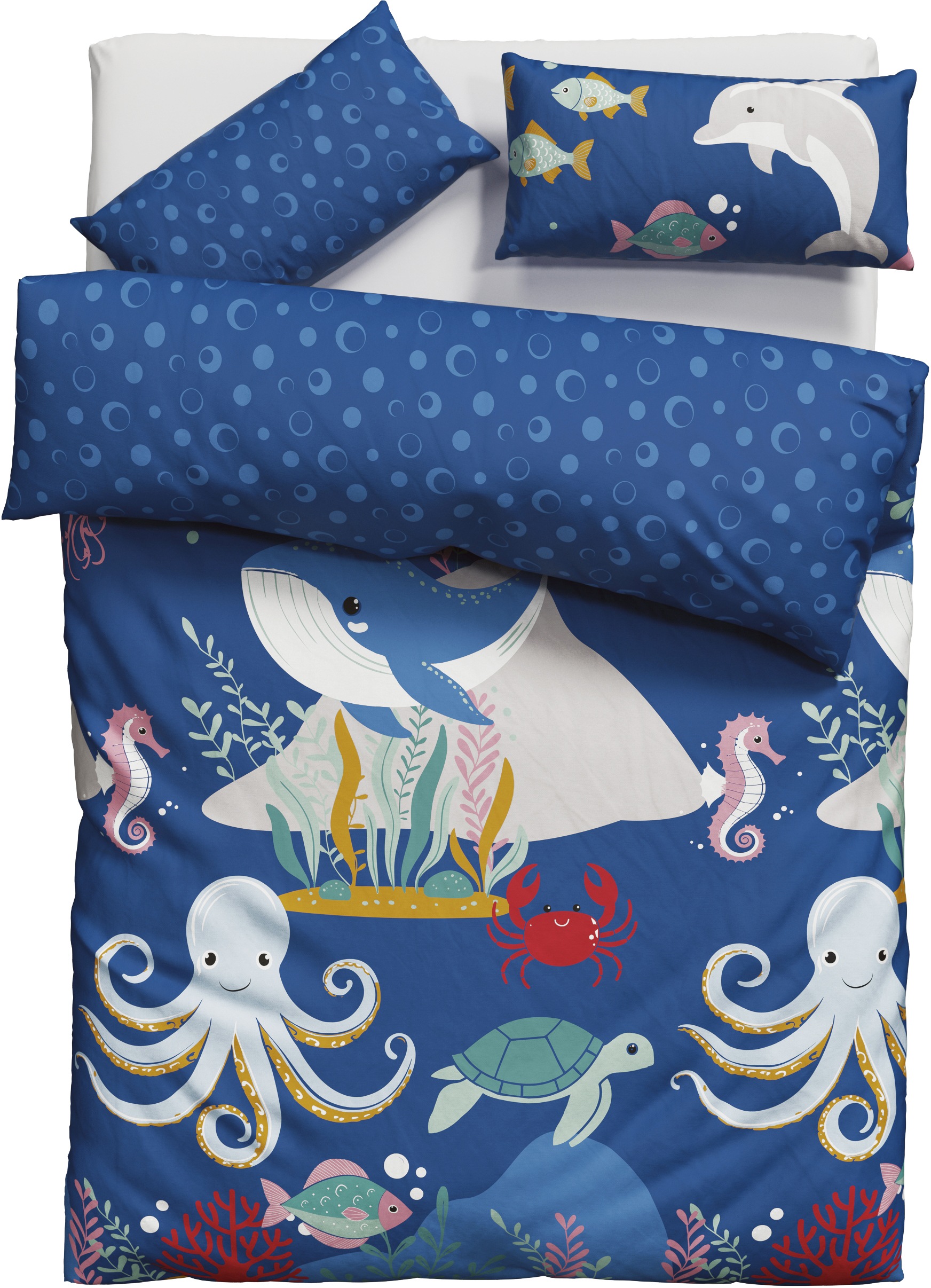 OTTO home Kinderbettwäsche "CUDDLEE" 2 Stk. in vielen Designs: Dino,Einhorn,Weltraum,Baustelle,Herz,Trecker,Safari