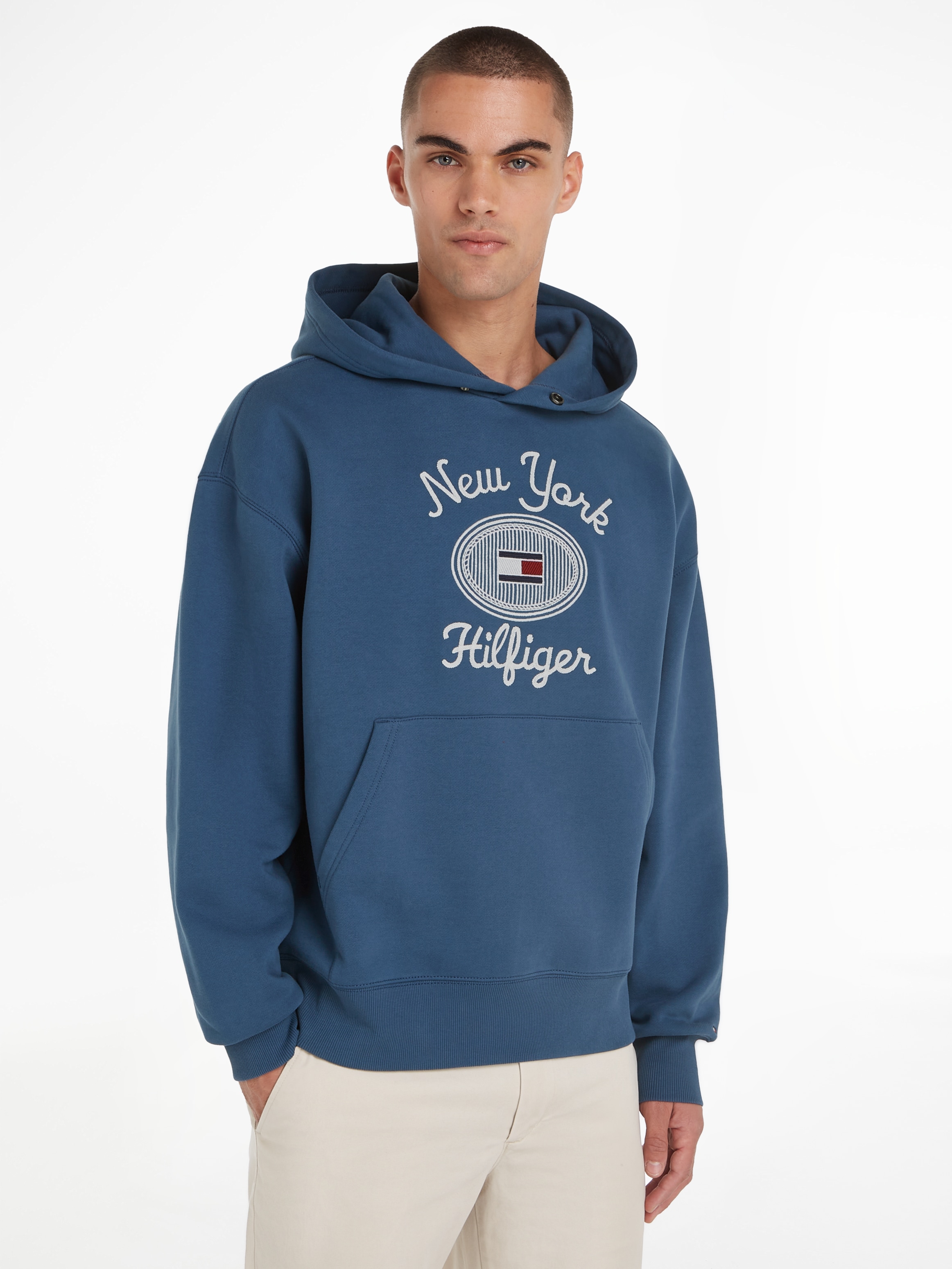 TOMMY HILFIGER Hoodie »HILFIGER NY HOODY« su kontrast...