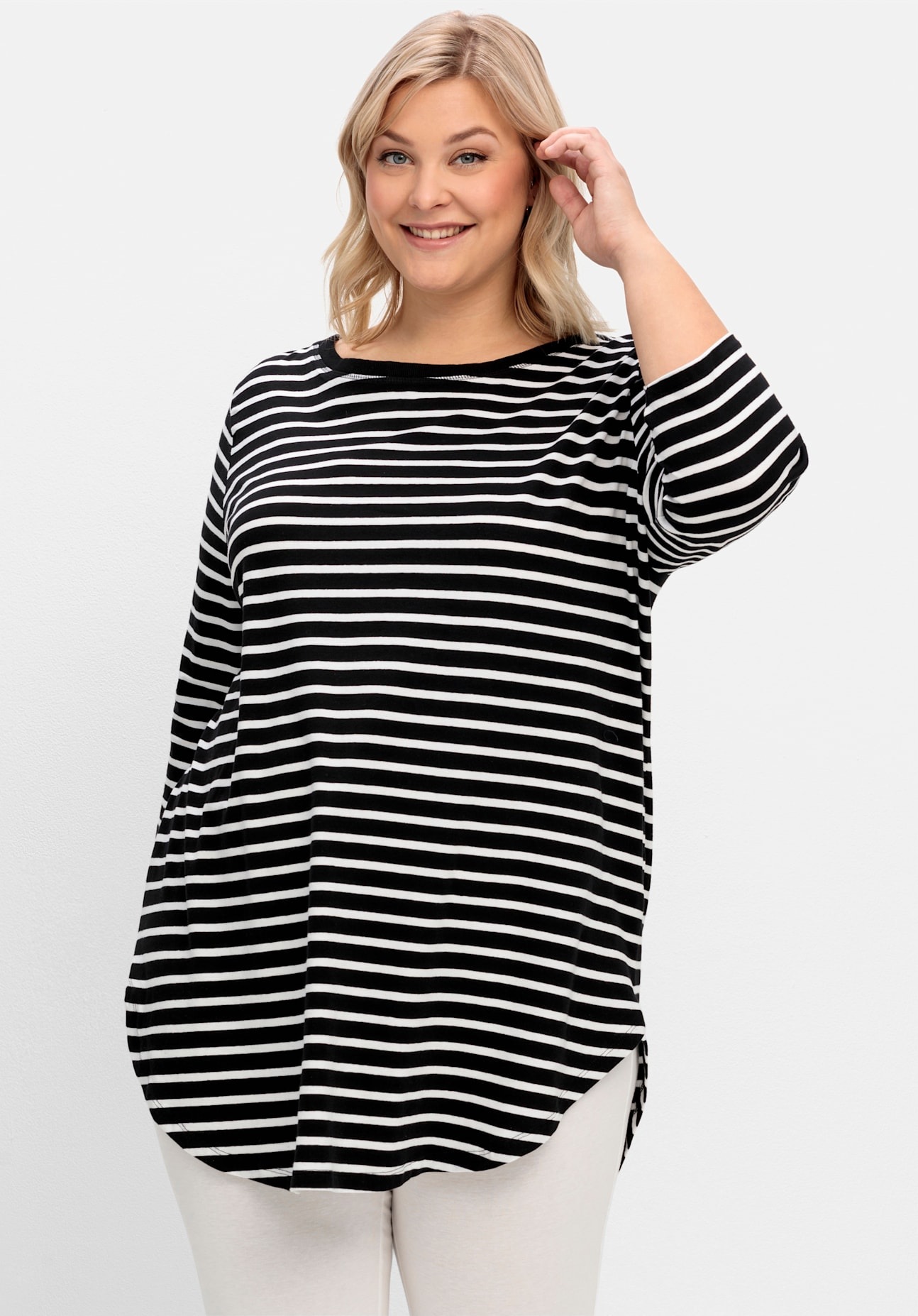 Sheego Longshirt "Longshirt" 1 Stk. tlg. günstig online kaufen