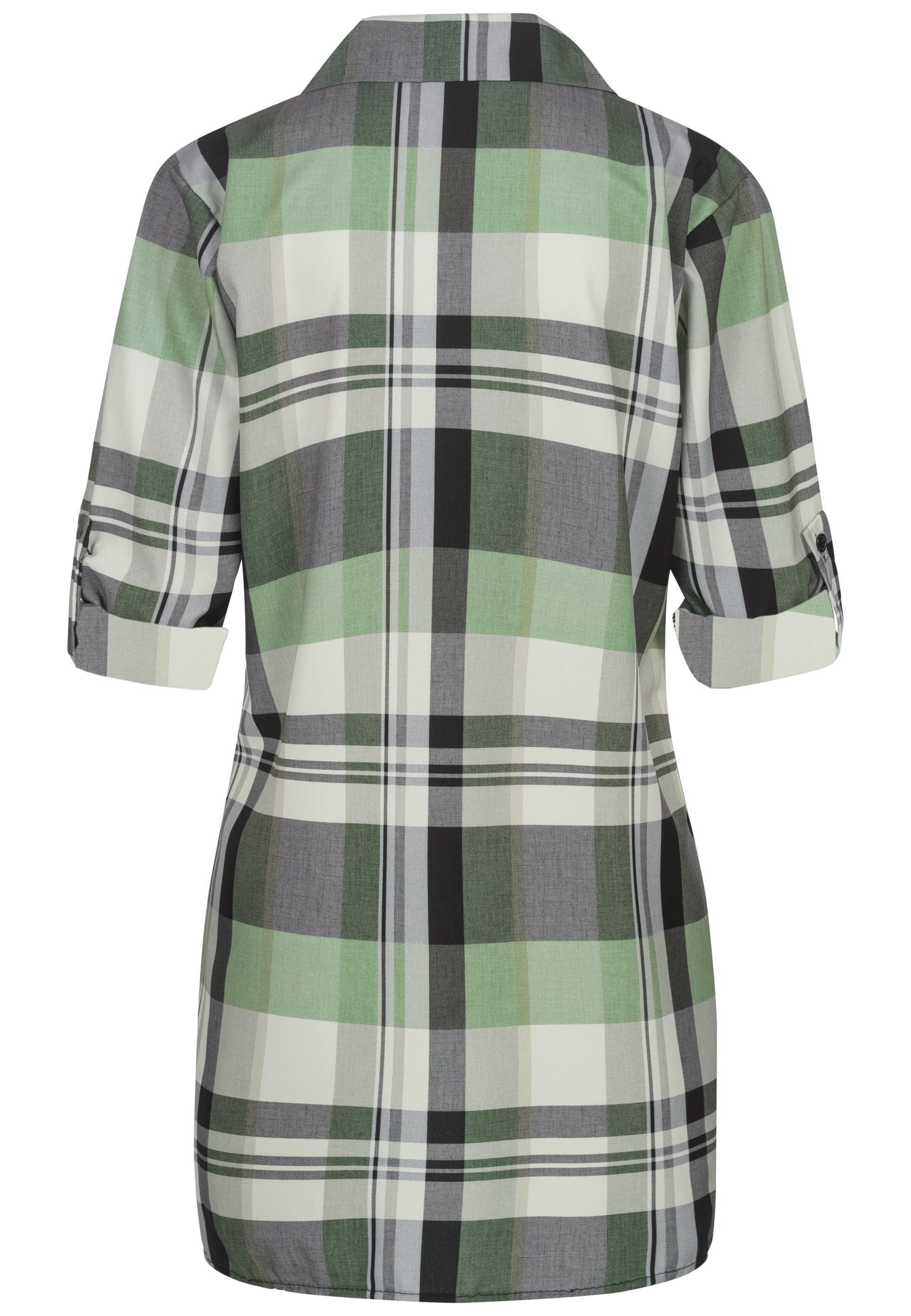 CLOUD 5IVE Klassische Bluse "CLOUD 5IVE Turn Up 3/4 Arm Bluse kariert BIG" günstig online kaufen