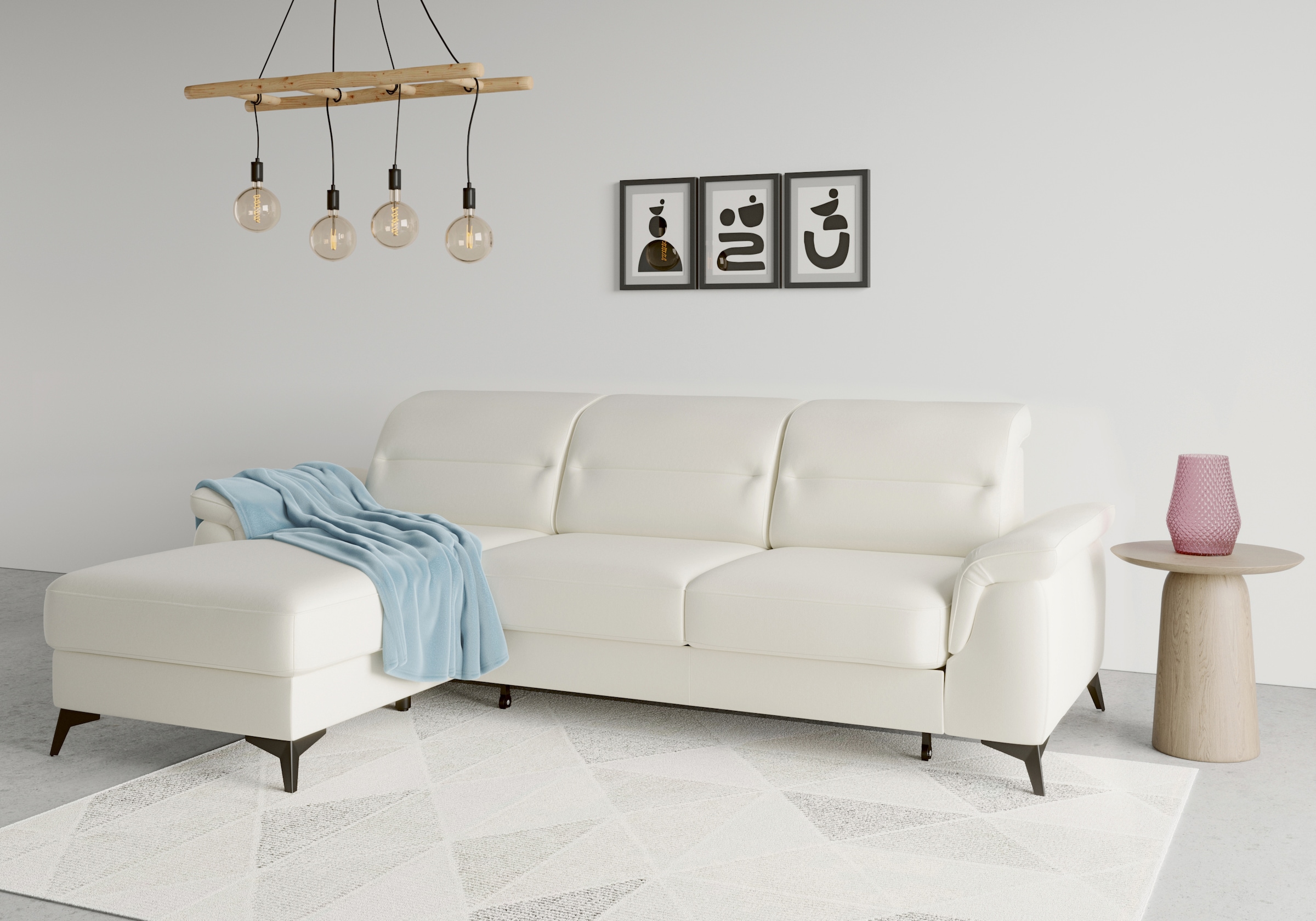 sit&more Ecksofa "Sinatra L-Form" mit Recamiere, optional mit Kopfteilverst günstig online kaufen