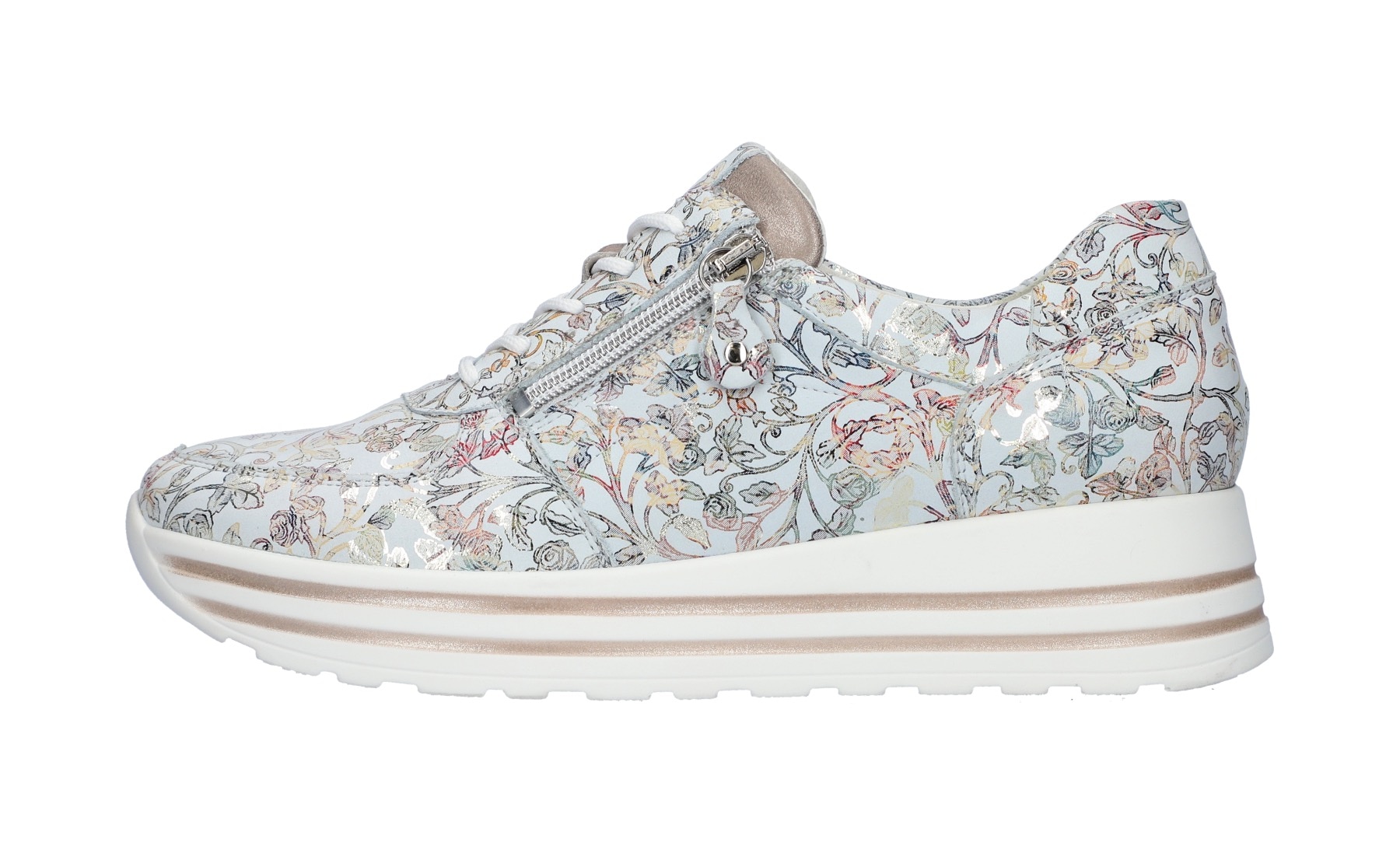 Waldläufer Plateausneaker »H-LANA«, Schnürer, Halbschuh, Komfortschuh, Reißverschluss, H-Weite