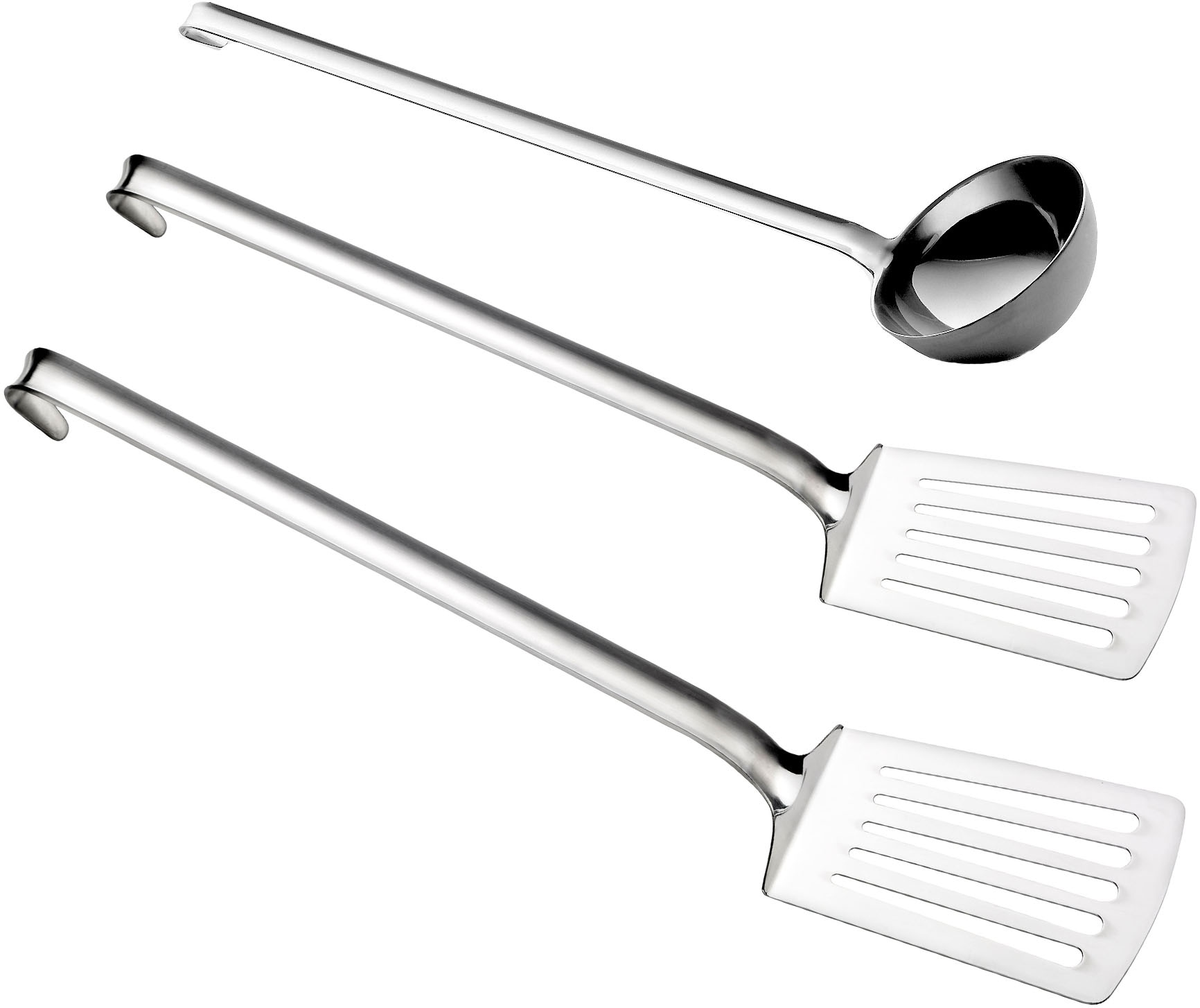 PINTINOX Kochbesteck-Set »Professional«, (Set, 3 tlg.), Grill/Kochbesteck (Schöpflöffel, 2 Bratenwender)