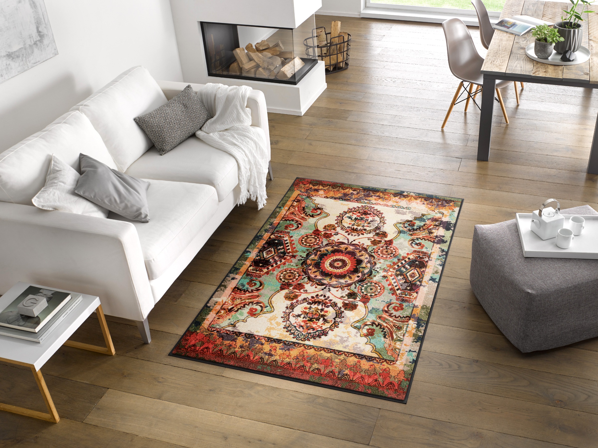 wash+dry by Kleen-Tex Fußmatte "Grandioso" rechteckig 7 mm Höhe günstig online kaufen